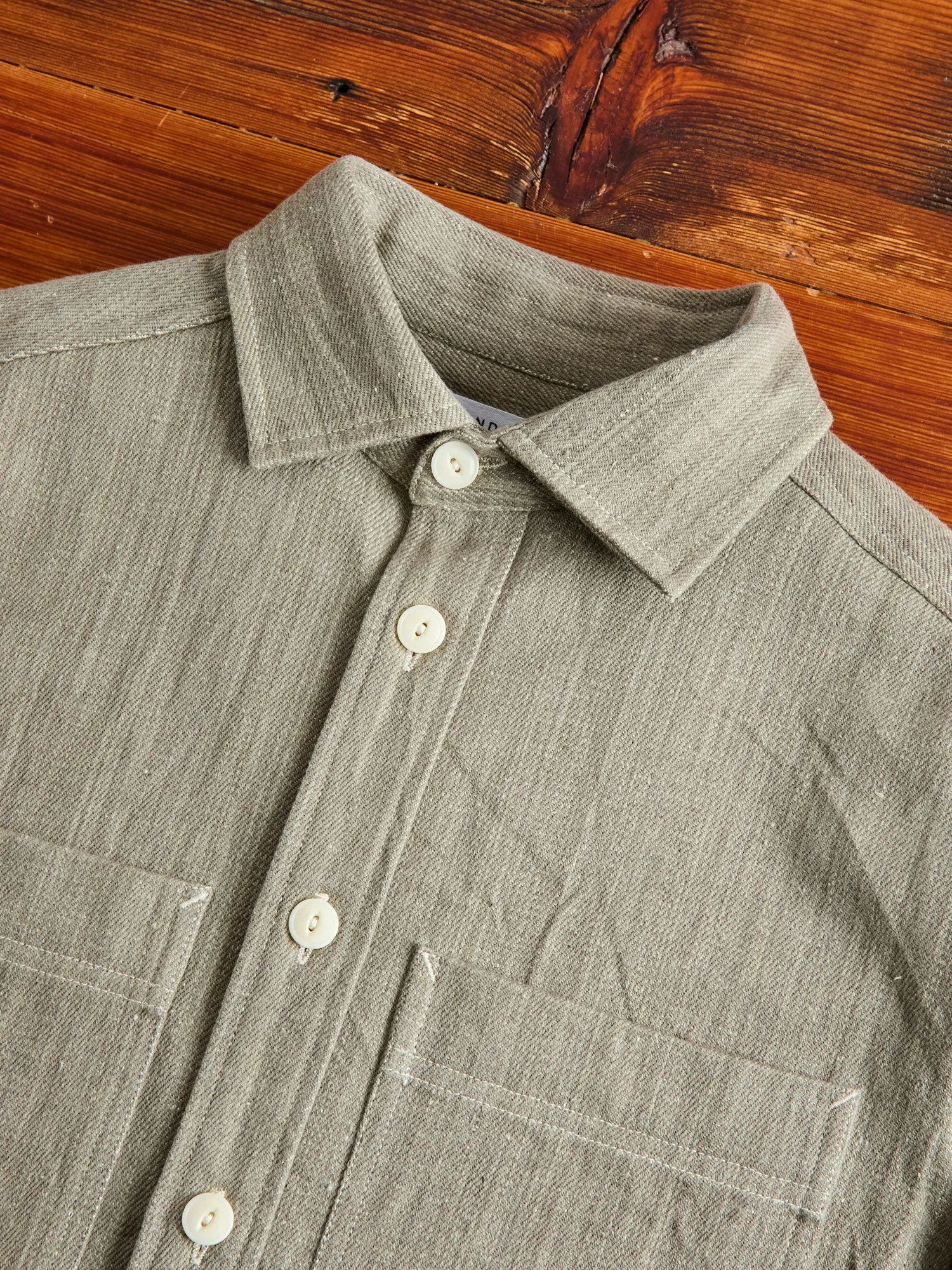 Ames Workshirt in Iron Grey Denim