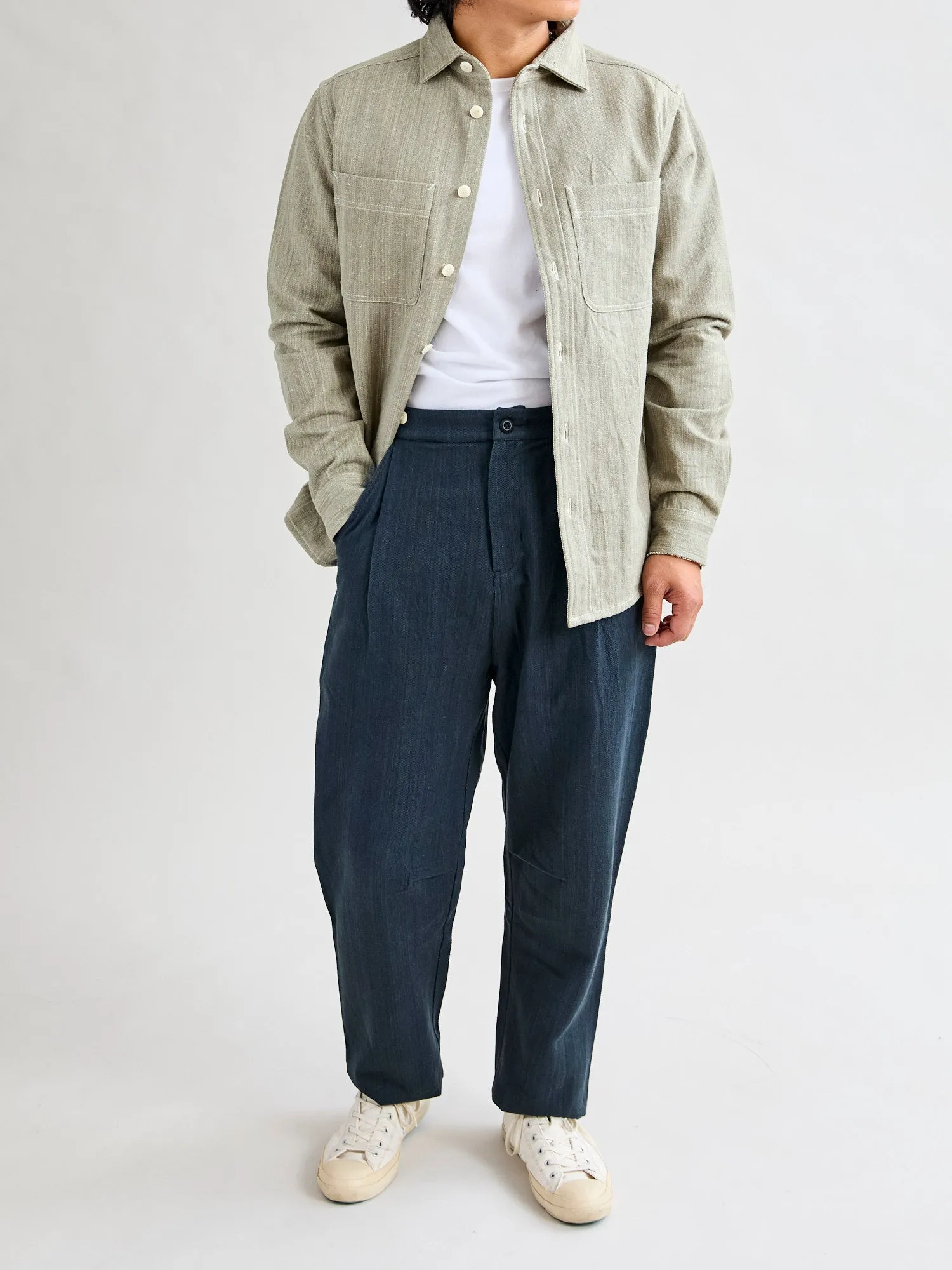 Ames Workshirt in Iron Grey Denim