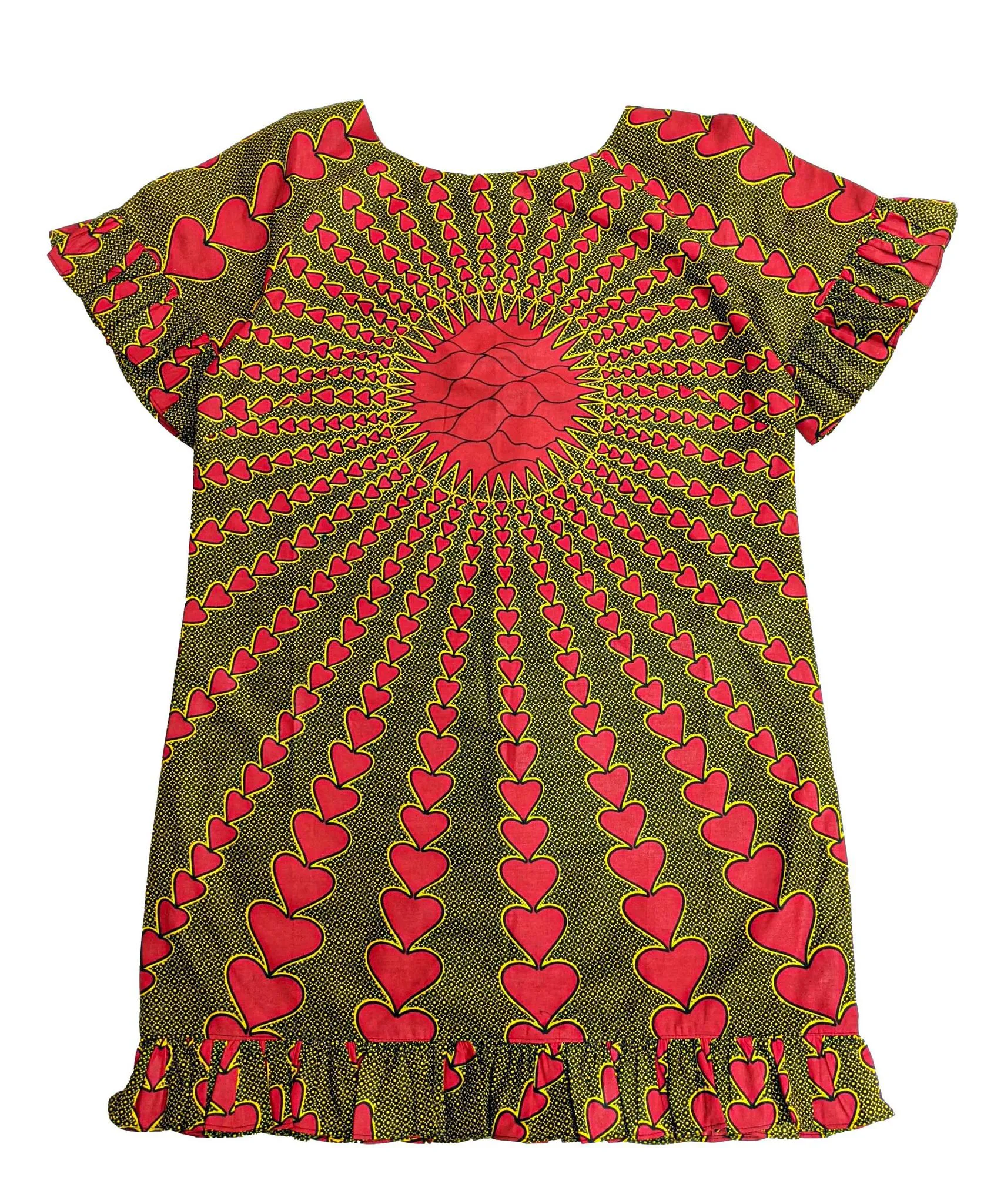 Ankara Love Shift Dress With Scarf