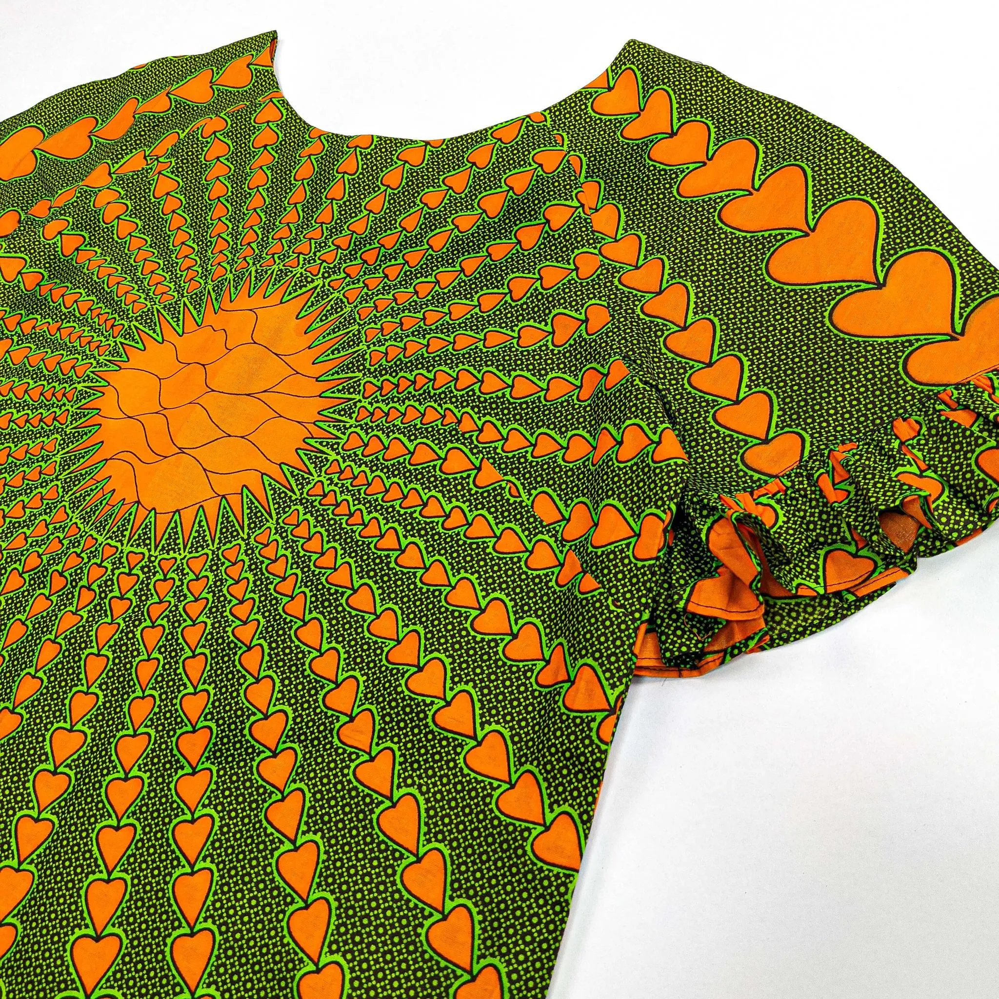 Ankara Love Shift Dress With Scarf