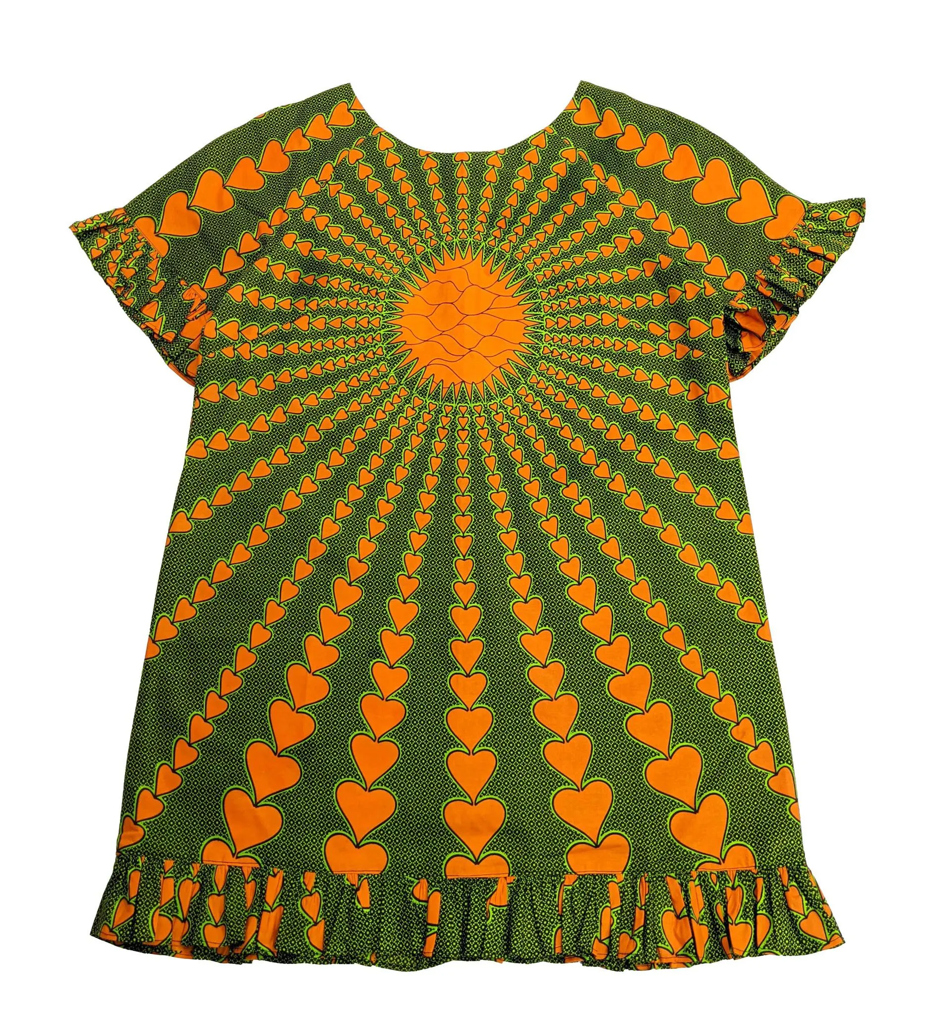 Ankara Love Shift Dress With Scarf