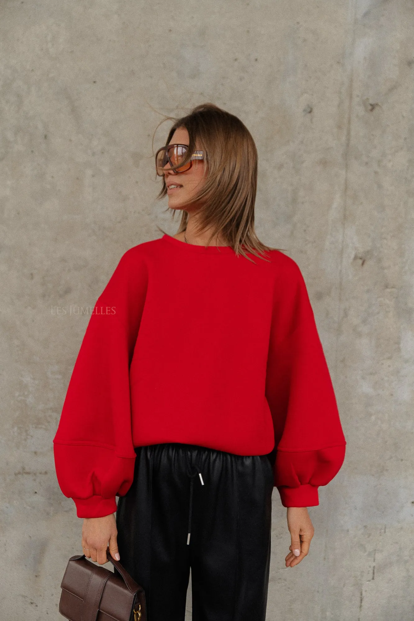 Anke sweater deep red