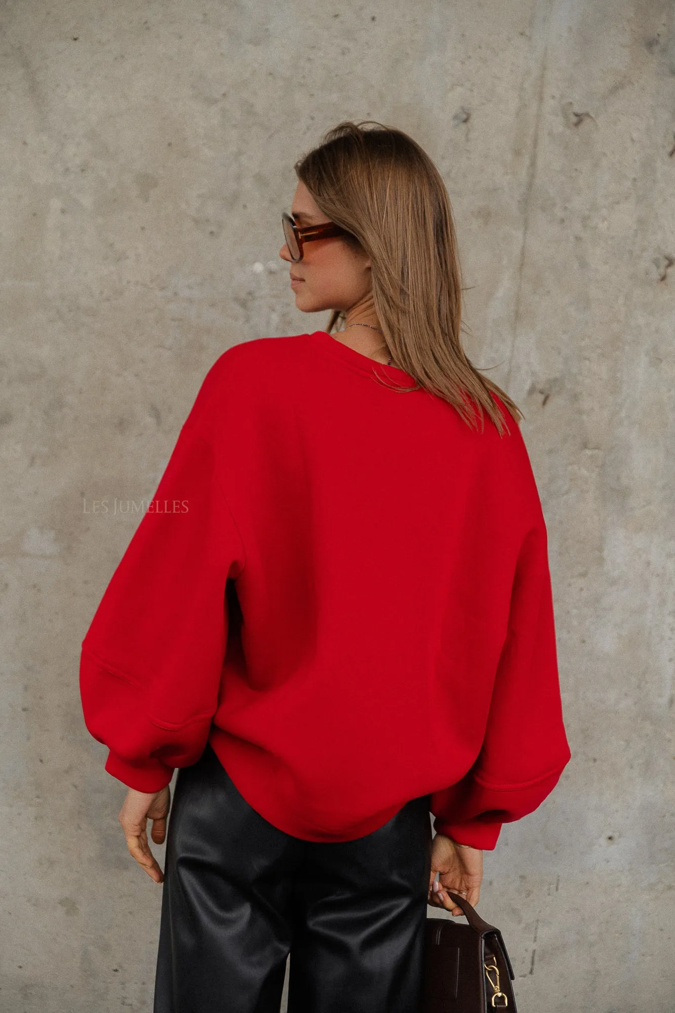 Anke sweater deep red