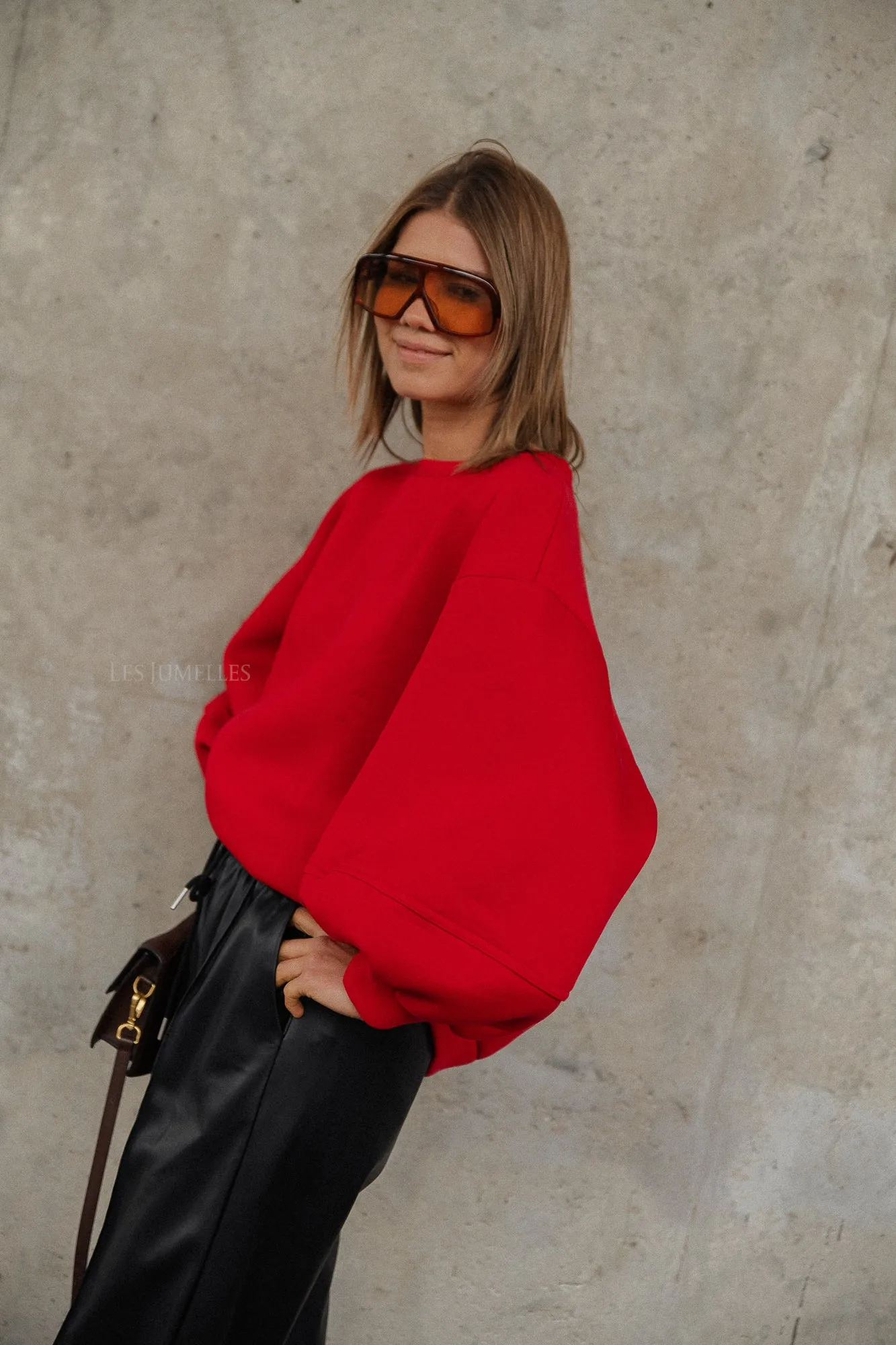 Anke sweater deep red