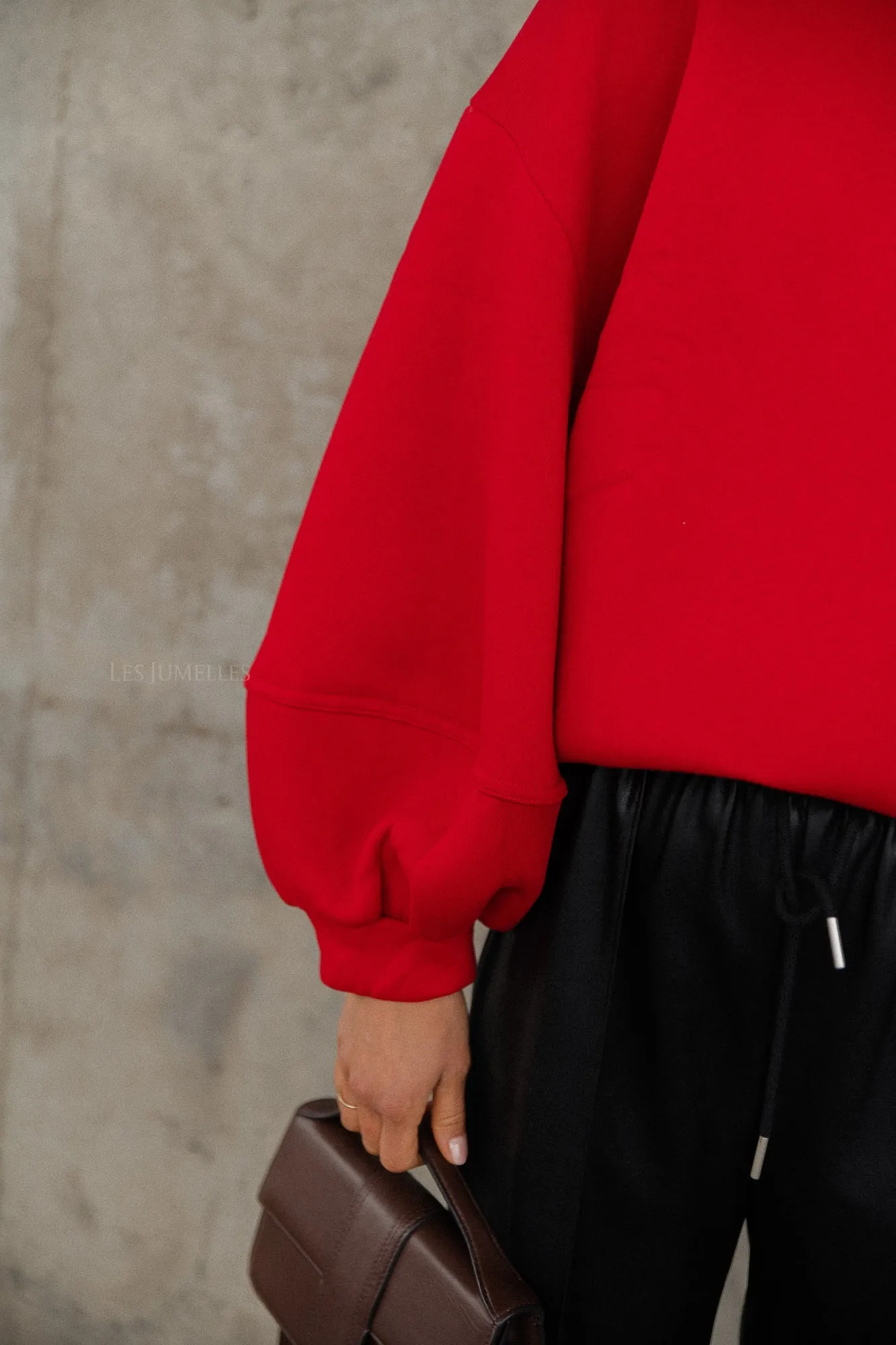 Anke sweater deep red
