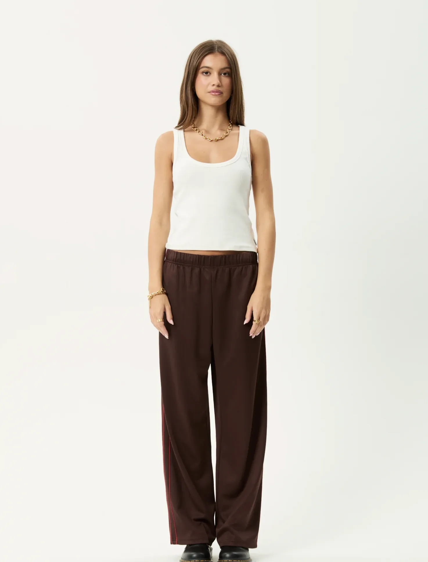 AVENUE TRACK PANT | COFFEE