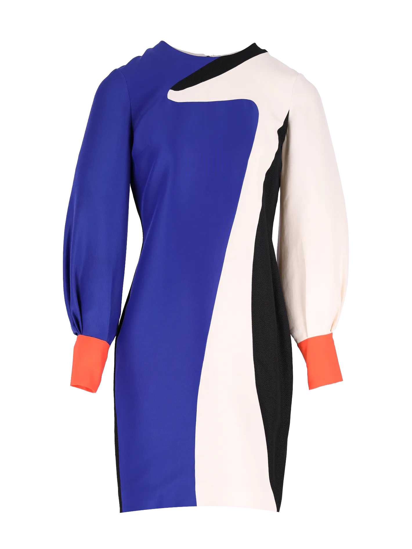 ballon sleeve midi dress