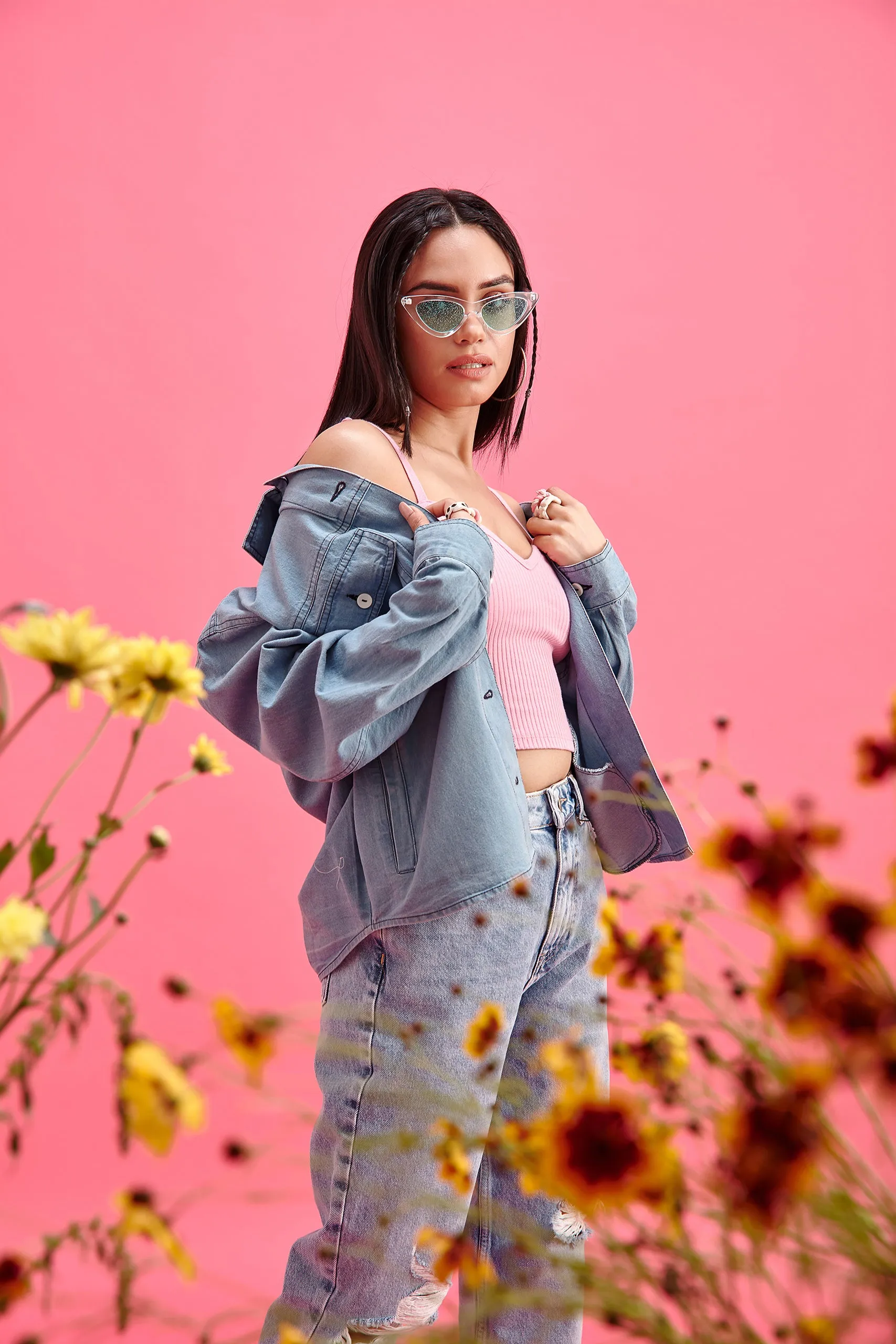 Butterfly-Print Overshirt