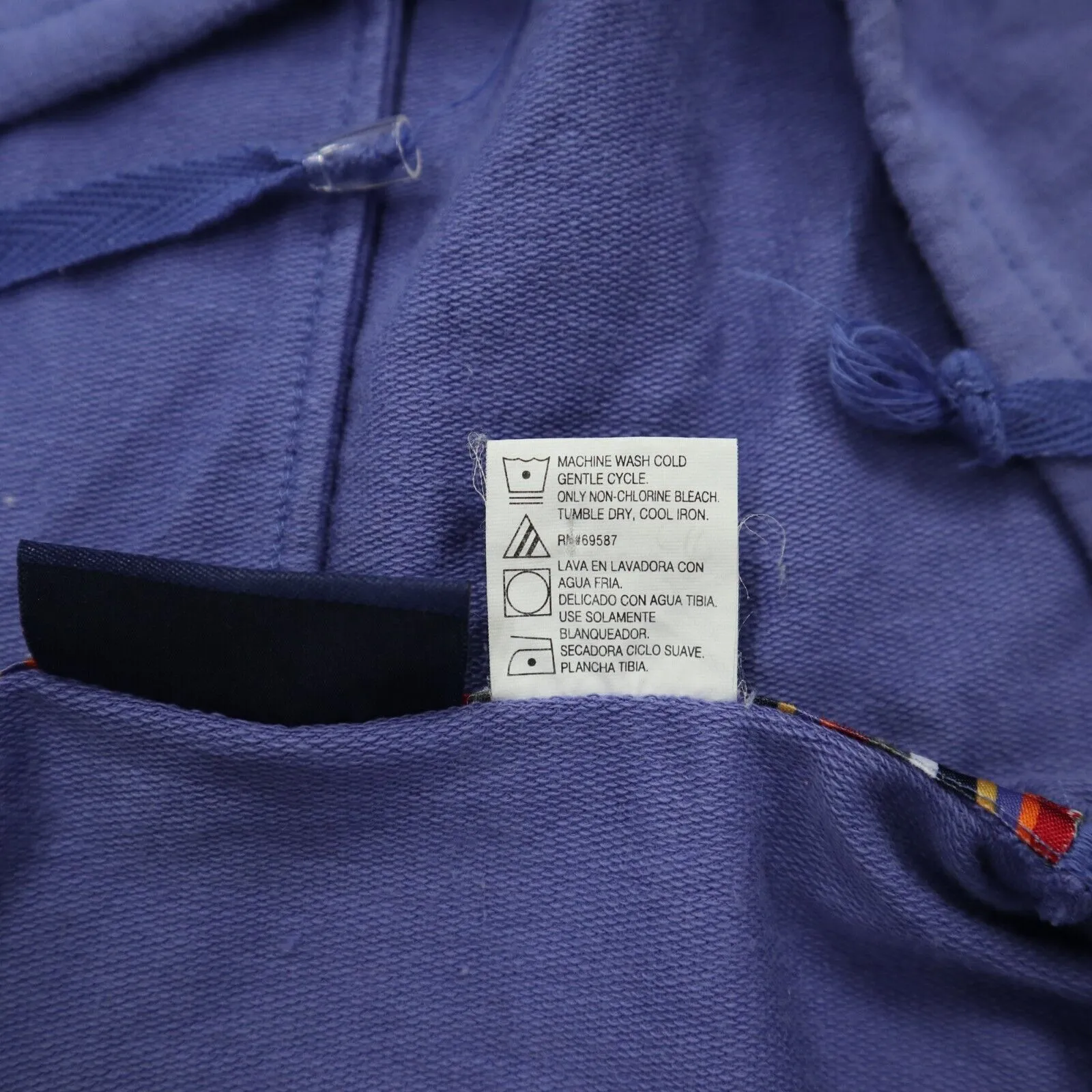 Catalina Womens Activewear Full Zip Up Fleece Hoodies Long Sleeve Purple Size S