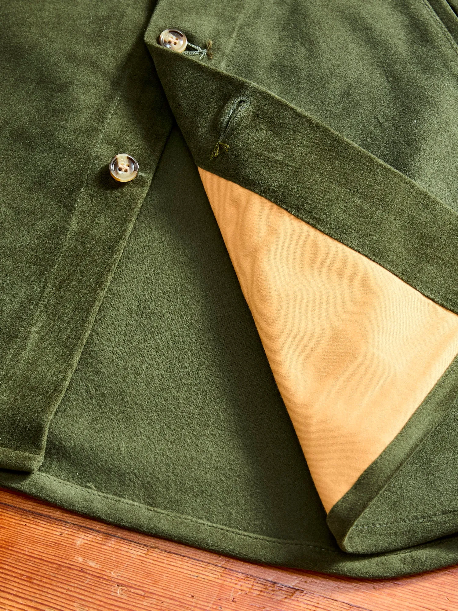 Crissman Overshirt in Loden Moleskin