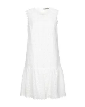 Ermanno Scervino Women Knee-length dress White 10 UK
