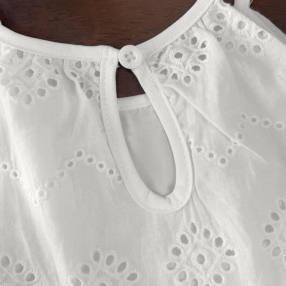 Eyelet Swing Dress