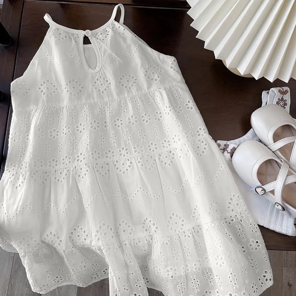 Eyelet Swing Dress