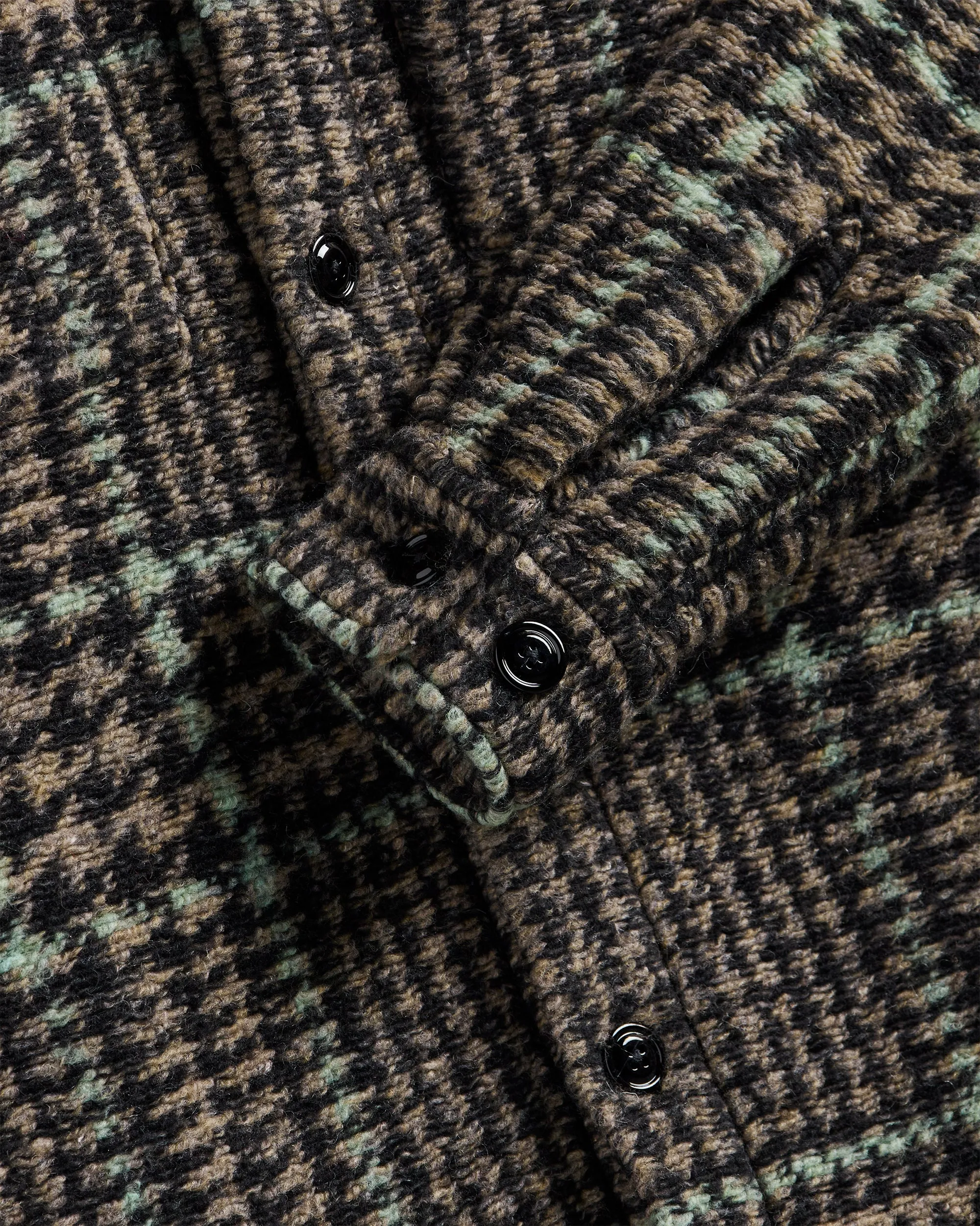 Gales Overshirt - Black/Green