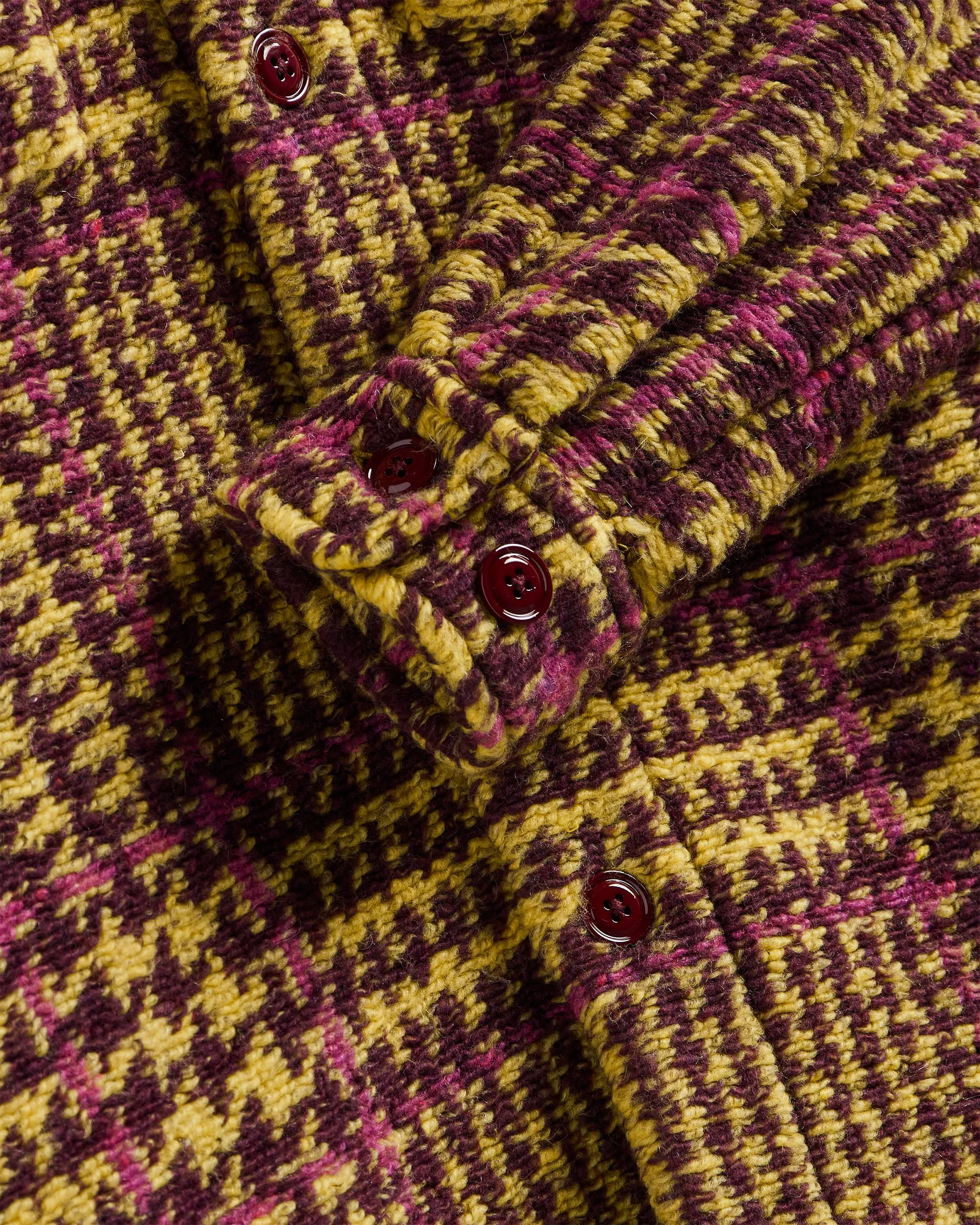 Gales Overshirt - Bordeaux/Mustard