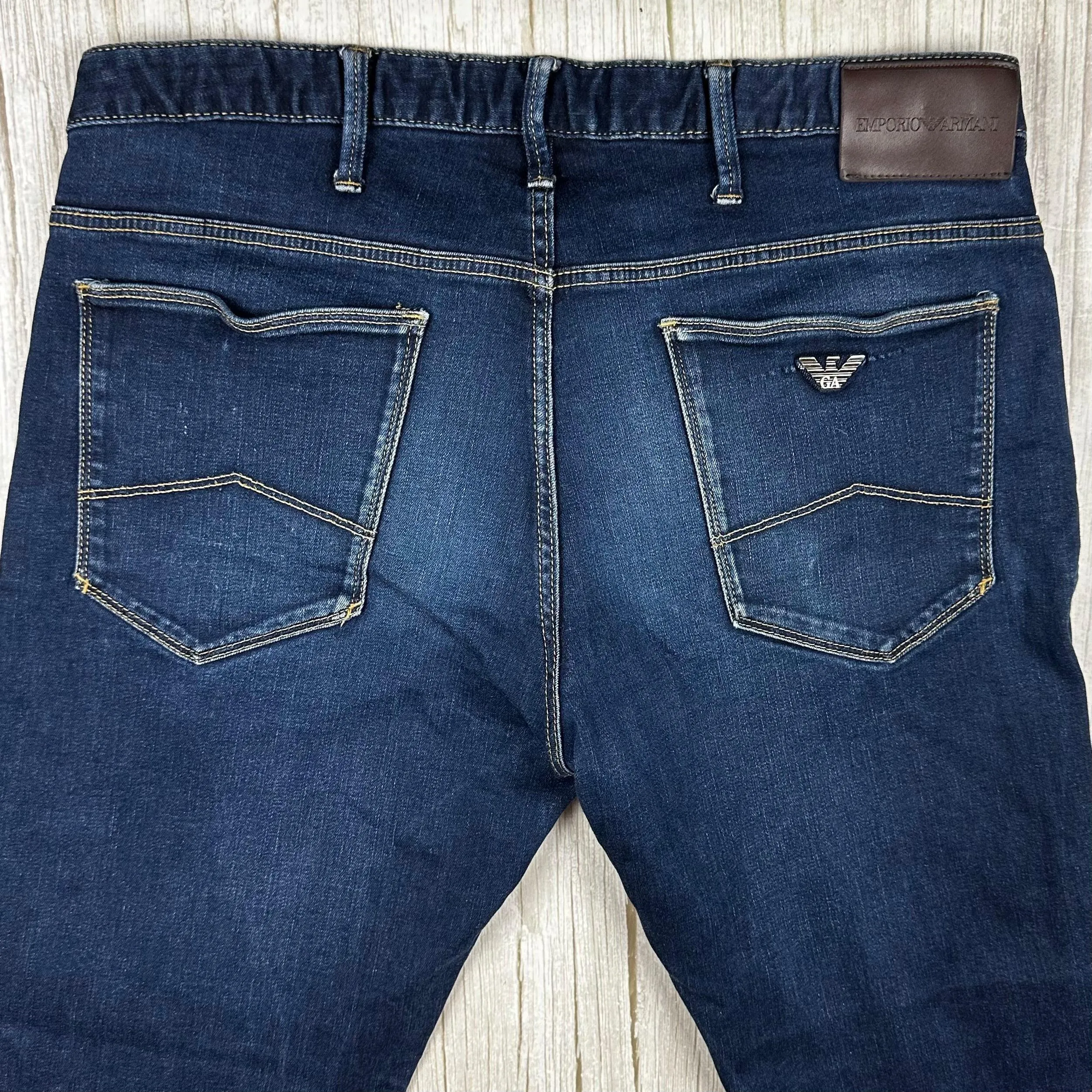 Georgio Armani Jeans Classic Straight Stretch Jeans -Size 34