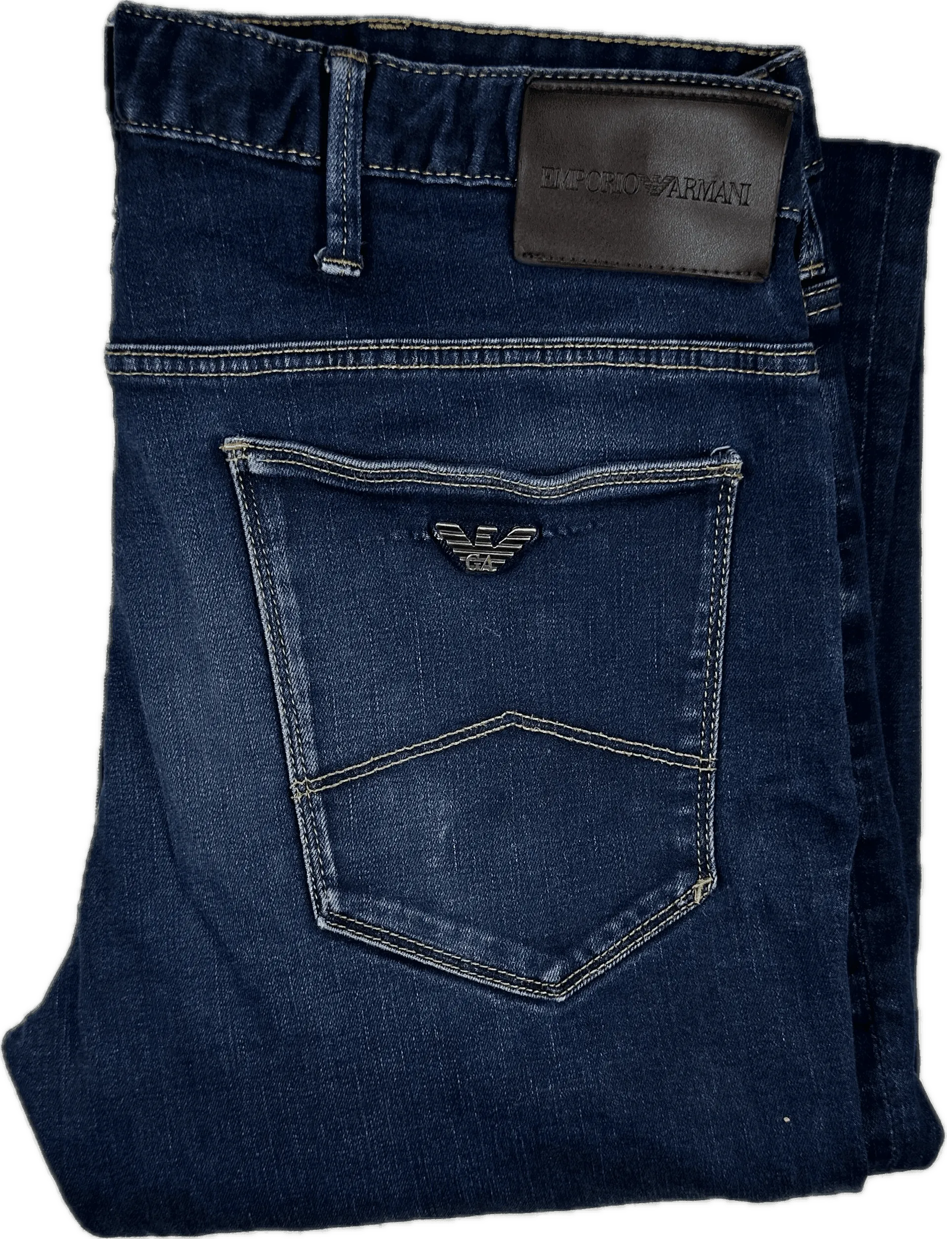 Georgio Armani Jeans Classic Straight Stretch Jeans -Size 34