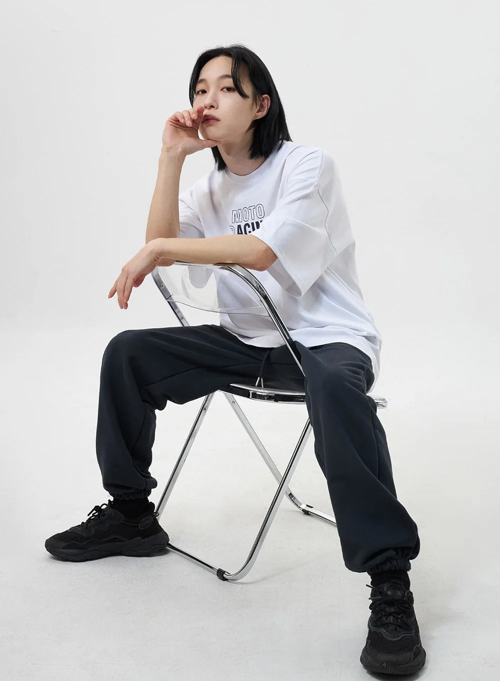 Graphic Track Pants Unisex CY319