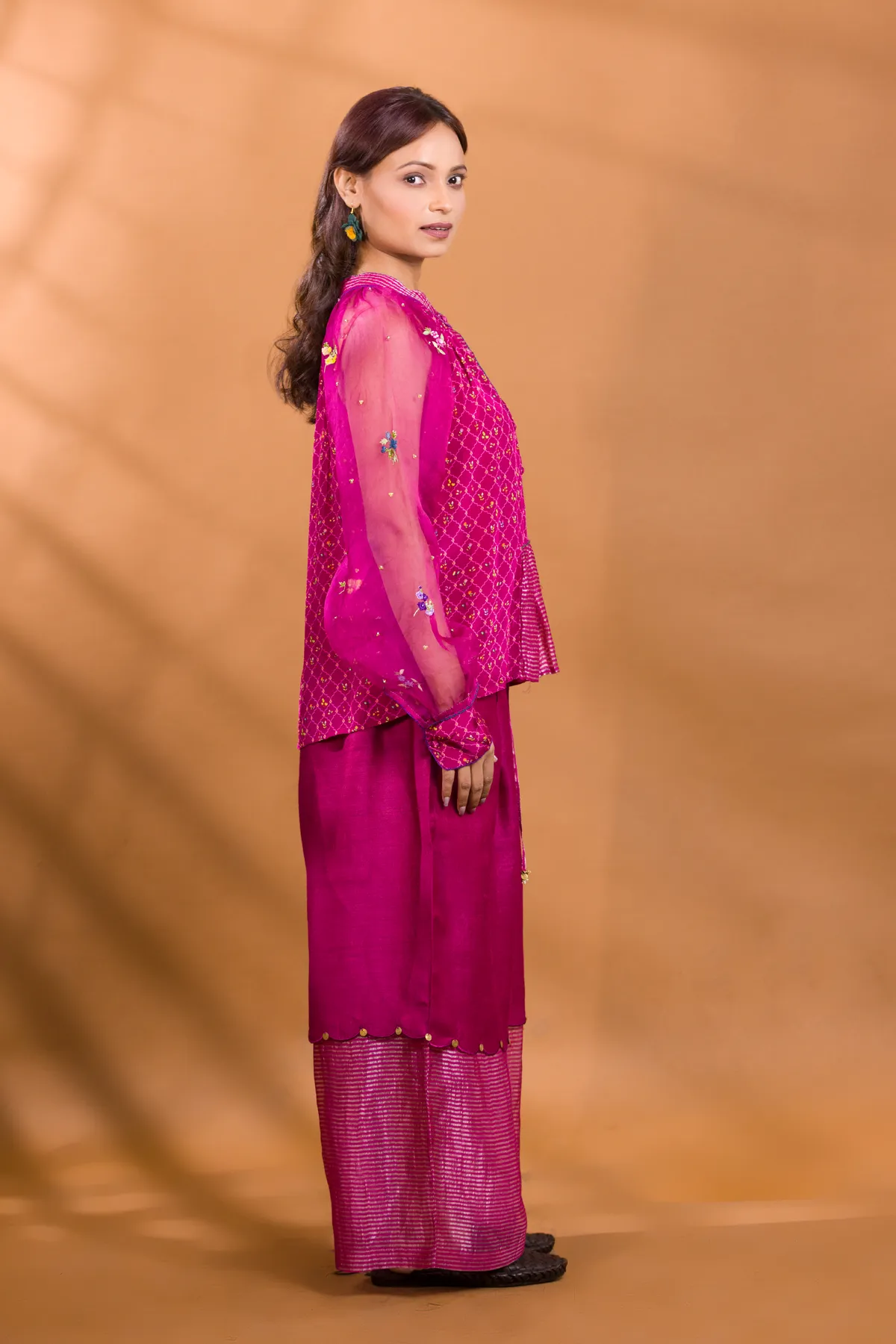 GULKAND FLORAL TOP WITH PALAZZO PANTS