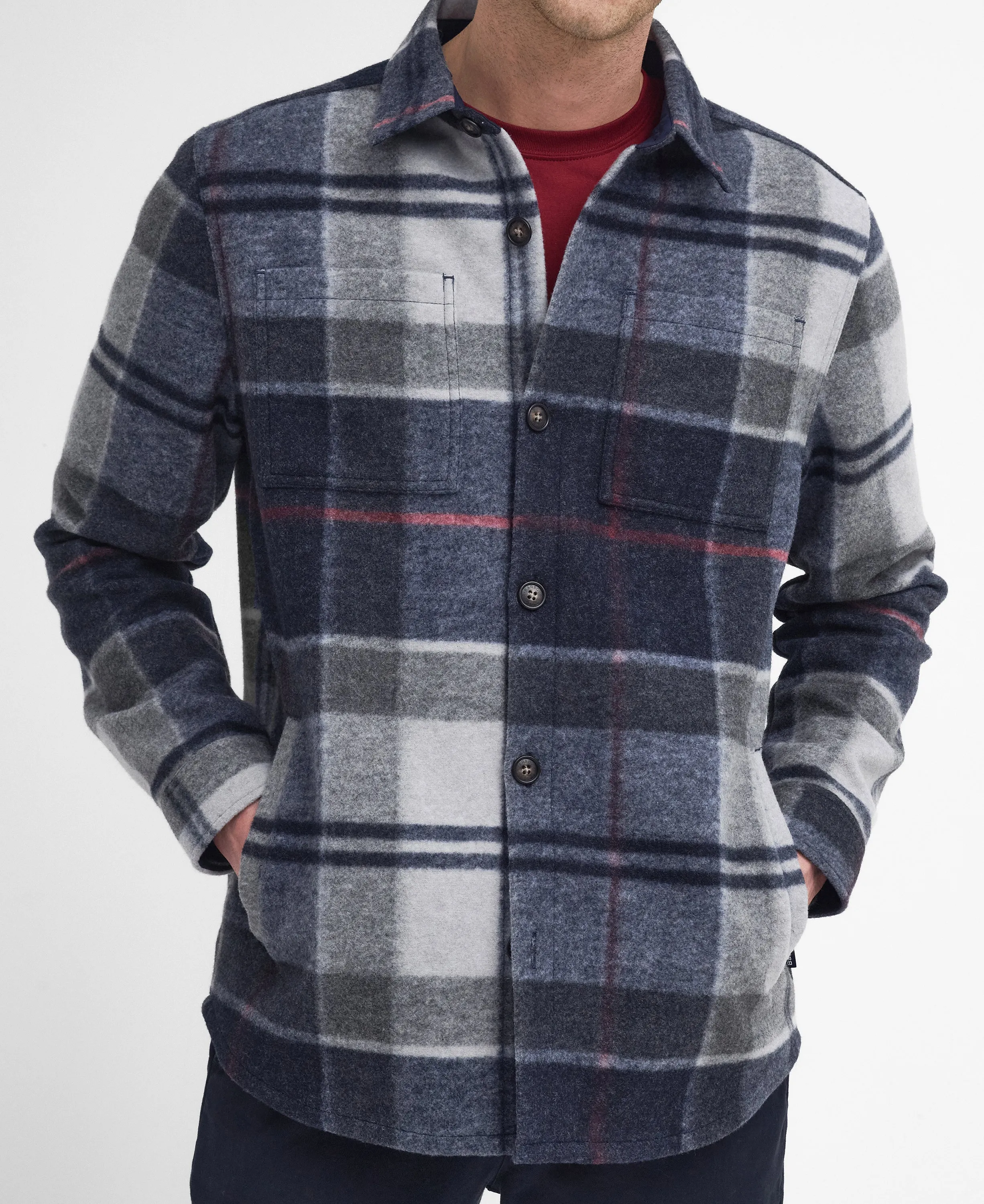ID24636-Barbour Blue Tartan Chapter Overshirt