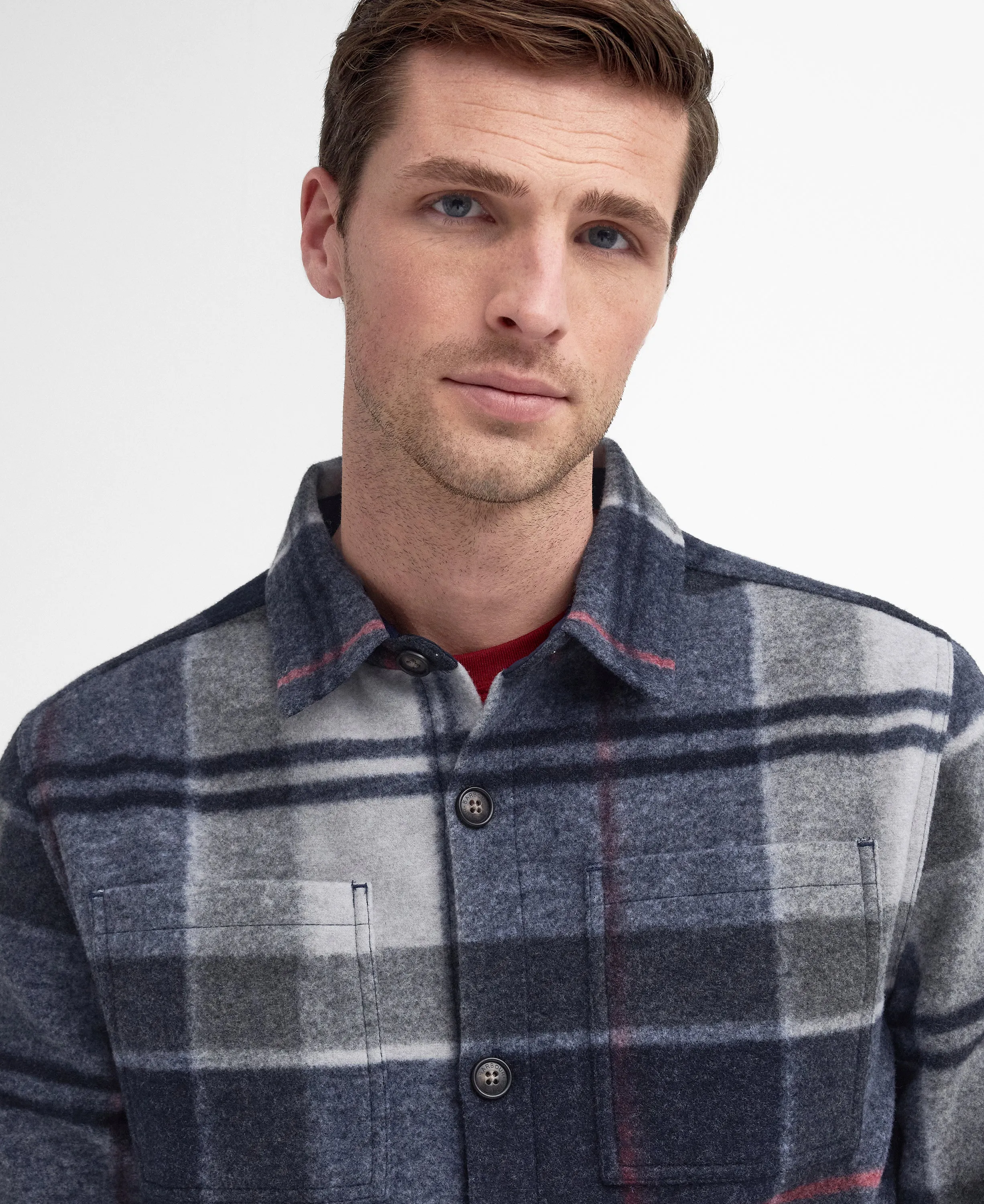 ID24636-Barbour Blue Tartan Chapter Overshirt