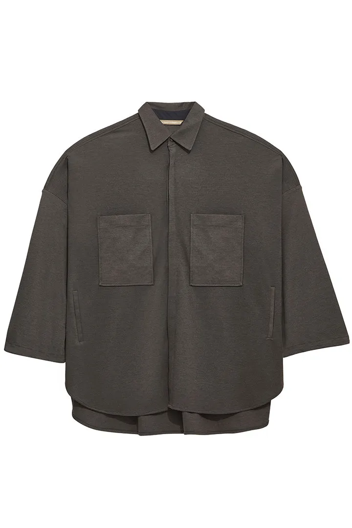 ISAKIN X l l O S A - KIRT CAPESHIRT GREEN ASHES