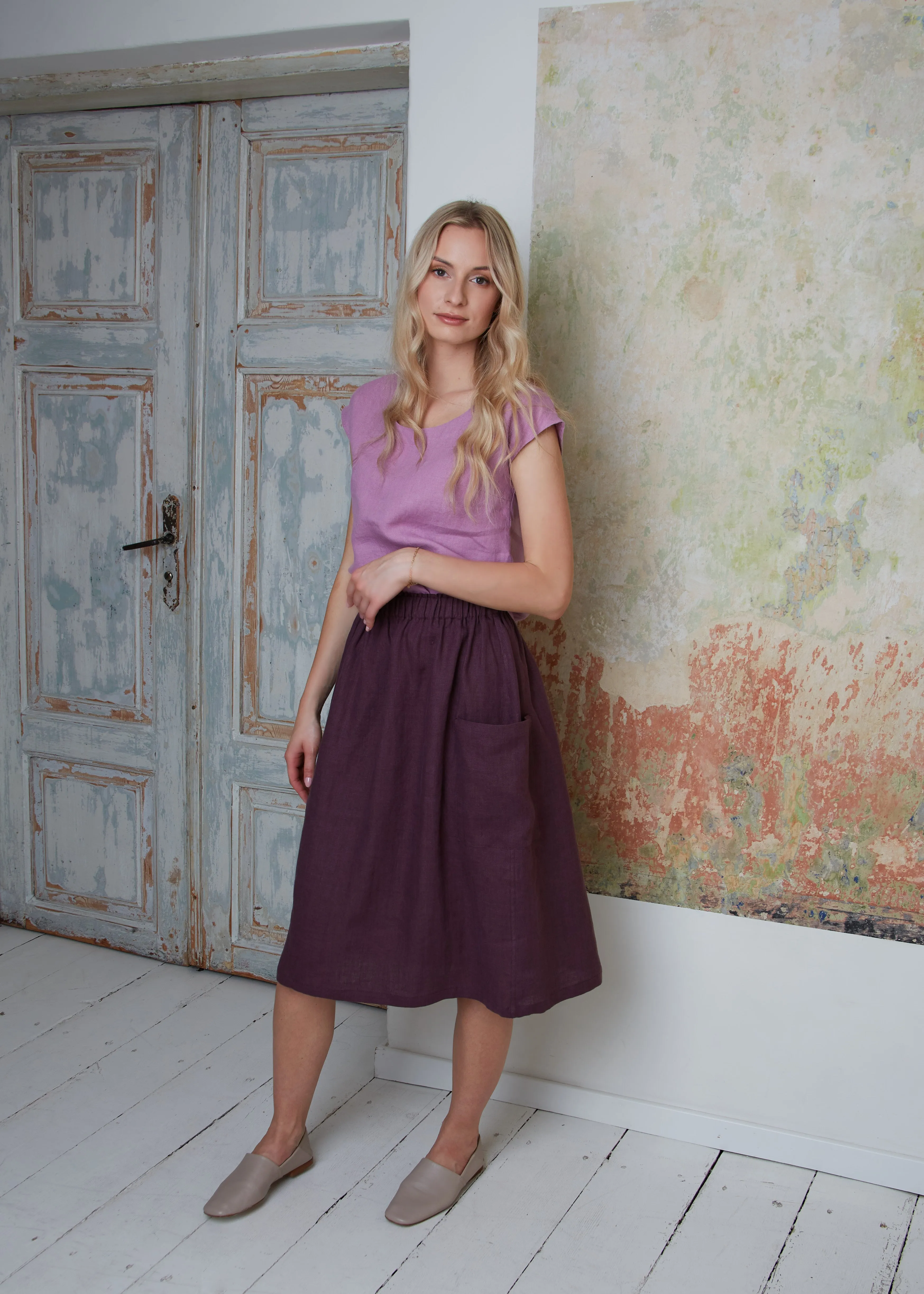 Linen Top ELLA-2 in Various Colors