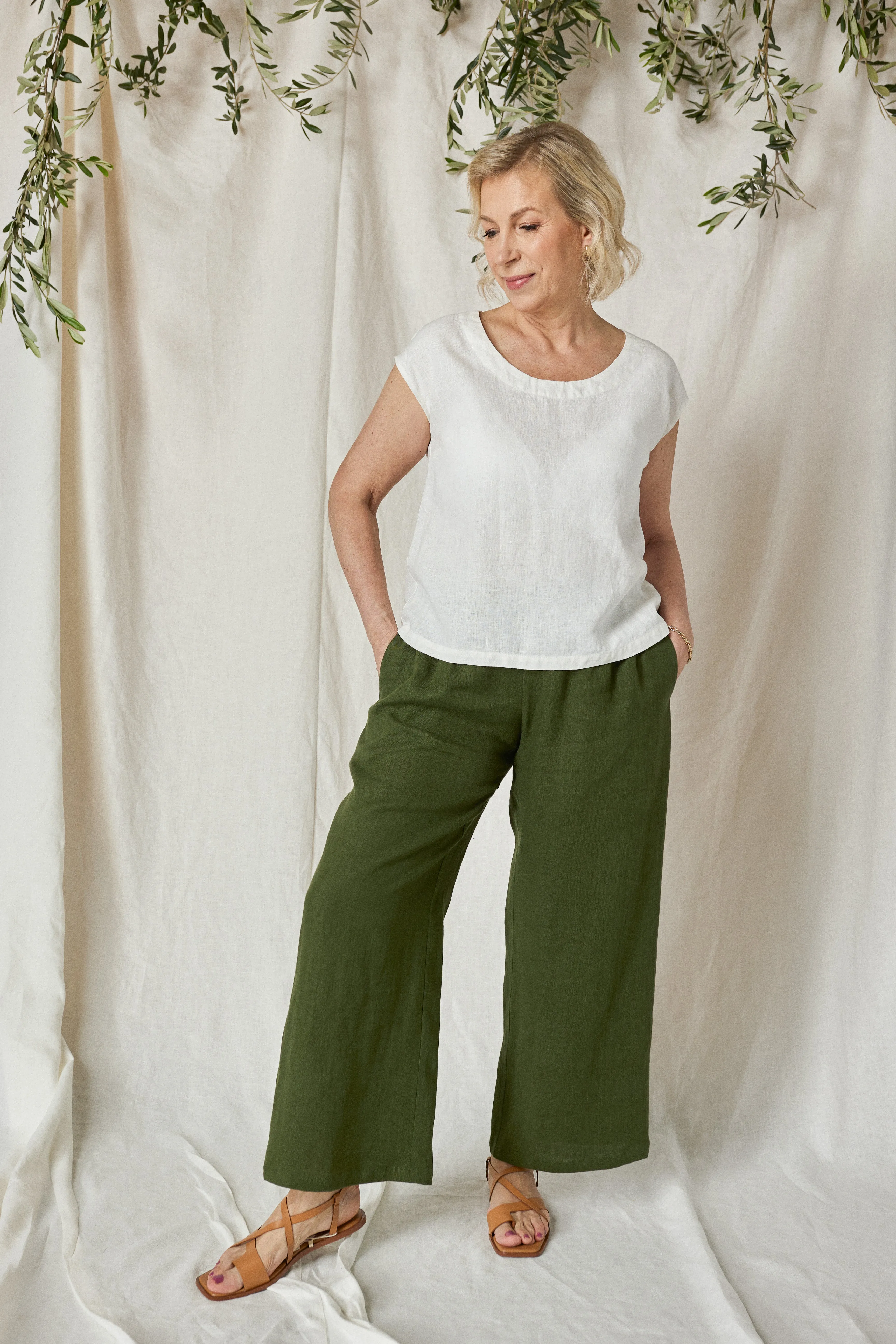 Linen Top ELLA-2 in Various Colors