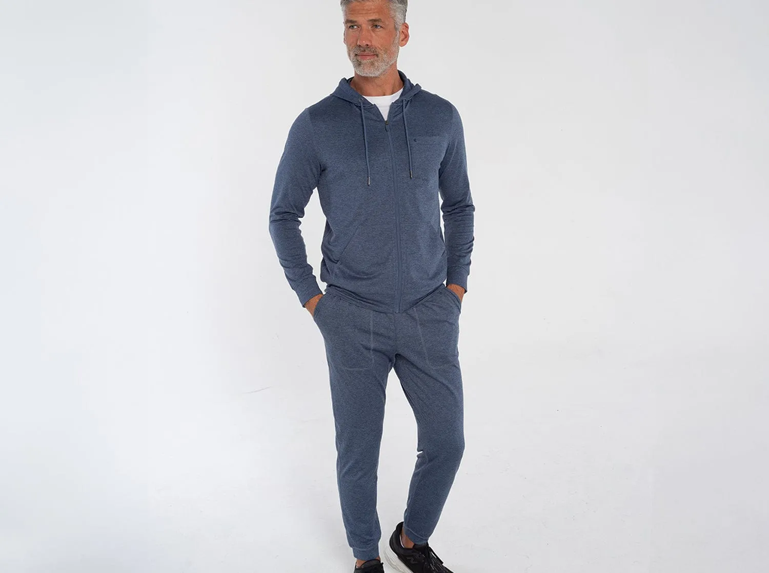 Lounge Zip-Up Hoodie - Navy