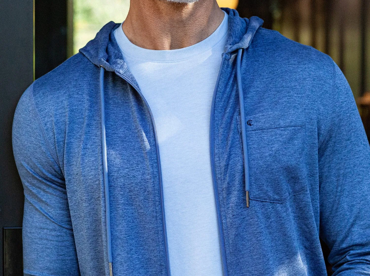 Lounge Zip-Up Hoodie - Navy