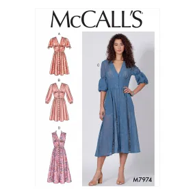 M7974 Misses' Dresses