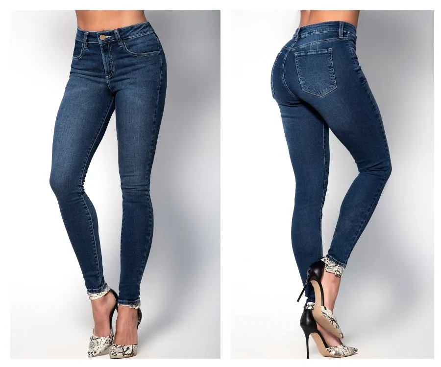 Mapale D Classic Butt-Lifting Blue Jeans Color Blue