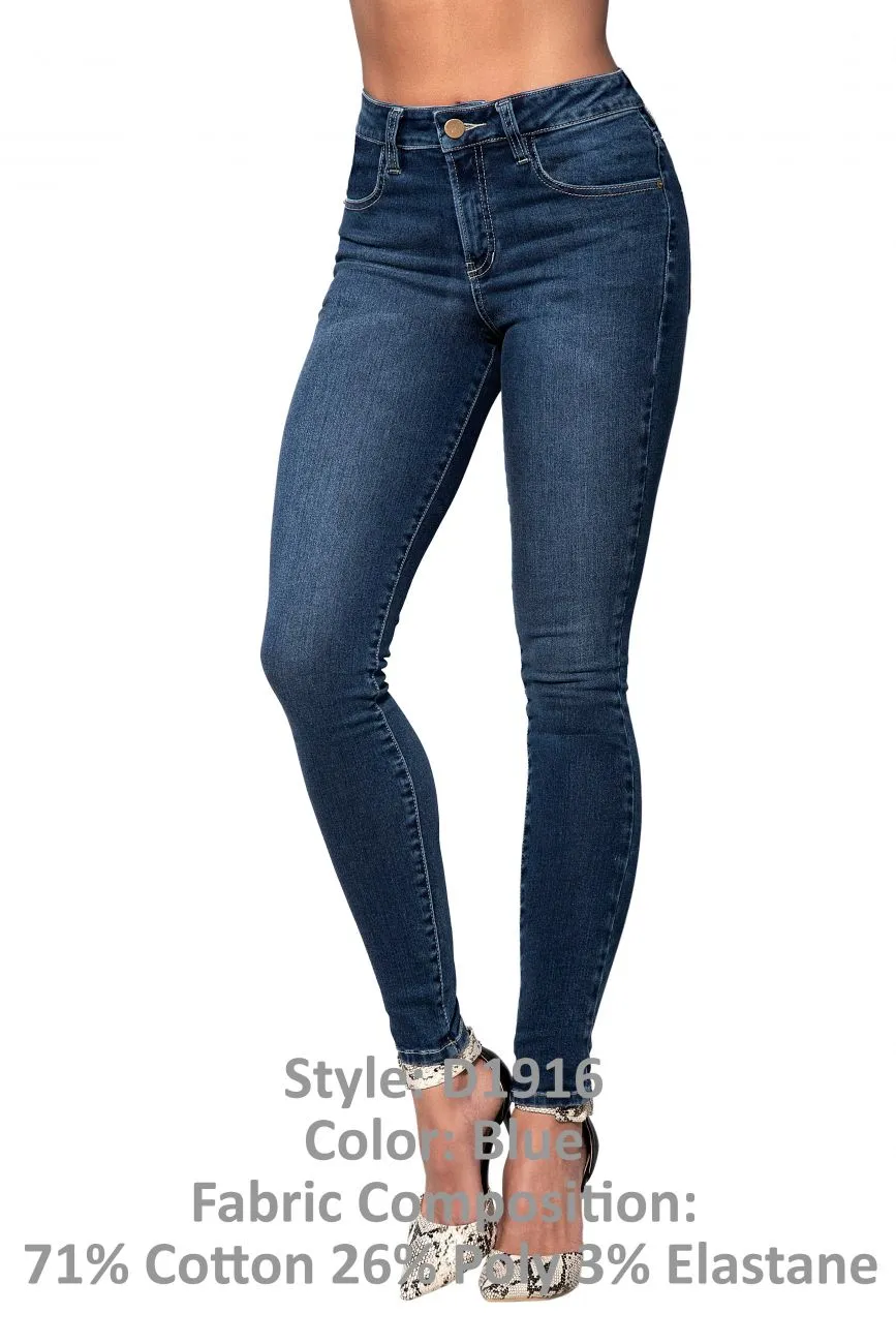 Mapale D Classic Butt-Lifting Blue Jeans Color Blue
