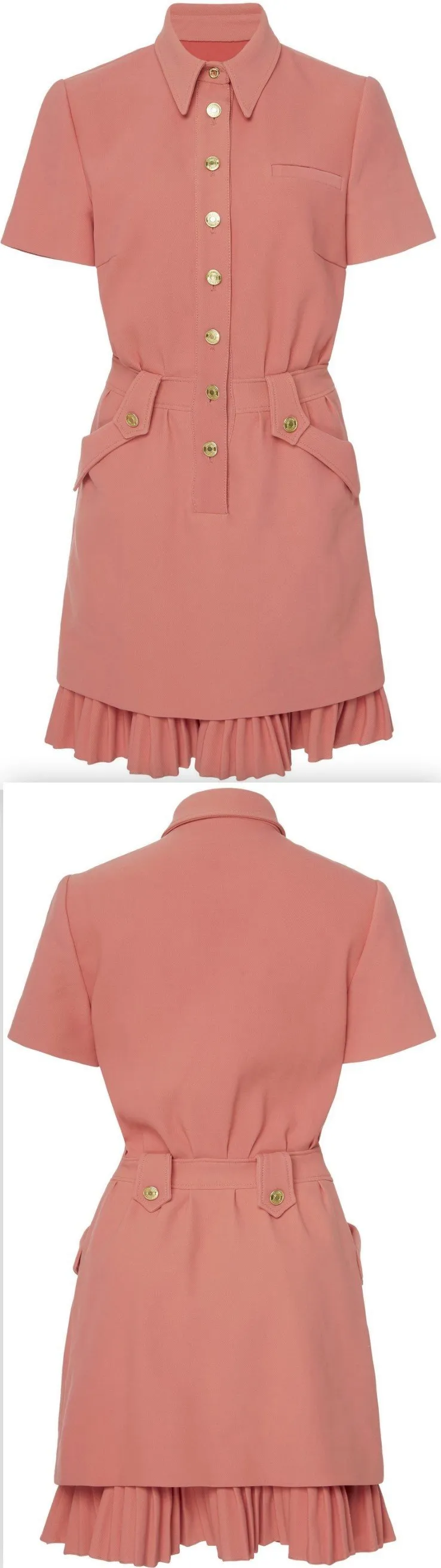 Mini Buttoned Shirt-Dress