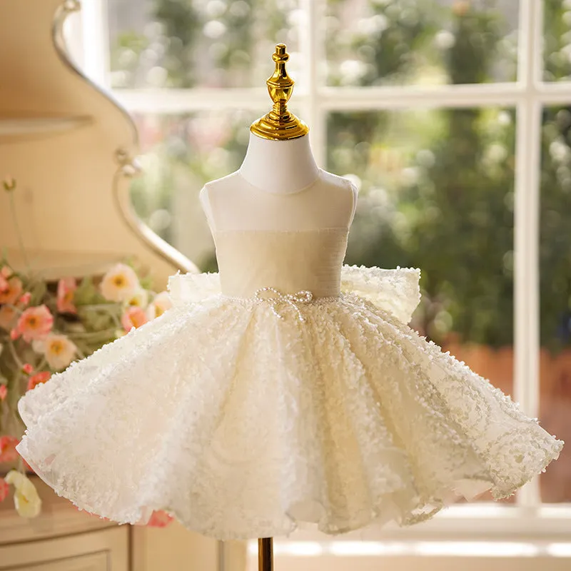 OT017 Children's princess dress luxury high-end girls performance costume flower girl wedding dress for little girls