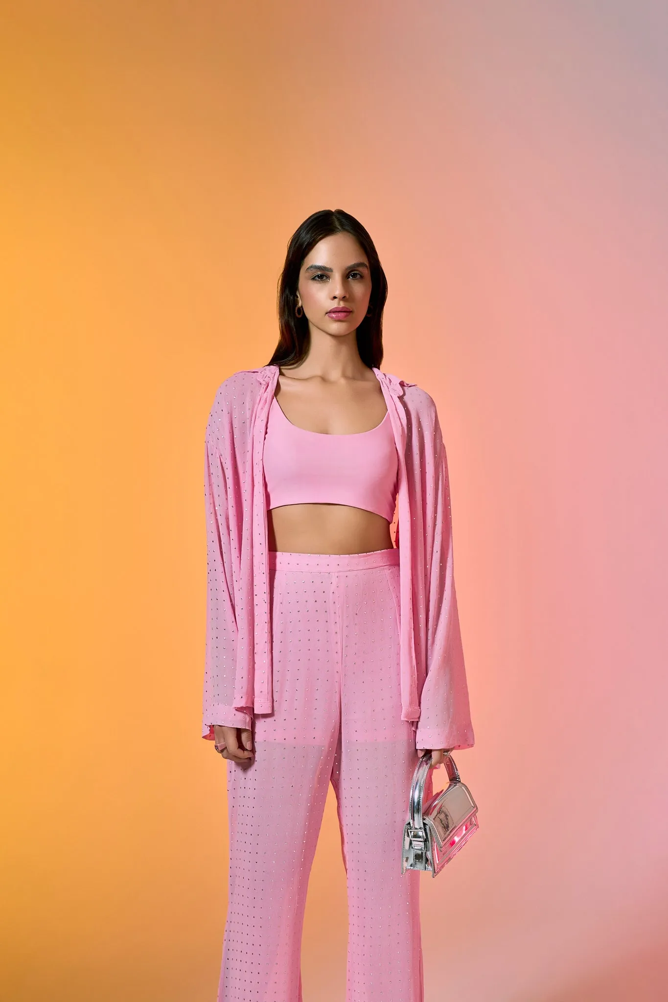Pink Bubblegum Shirt   Bralette