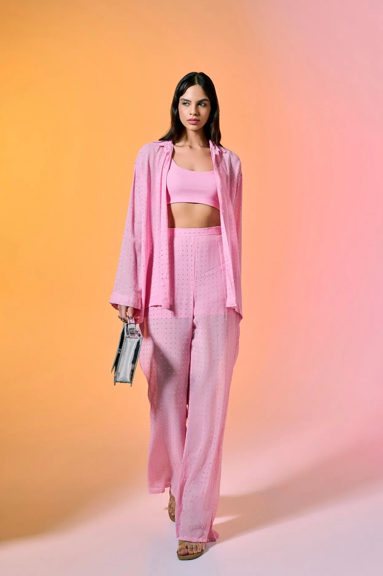 Pink Bubblegum Shirt   Bralette