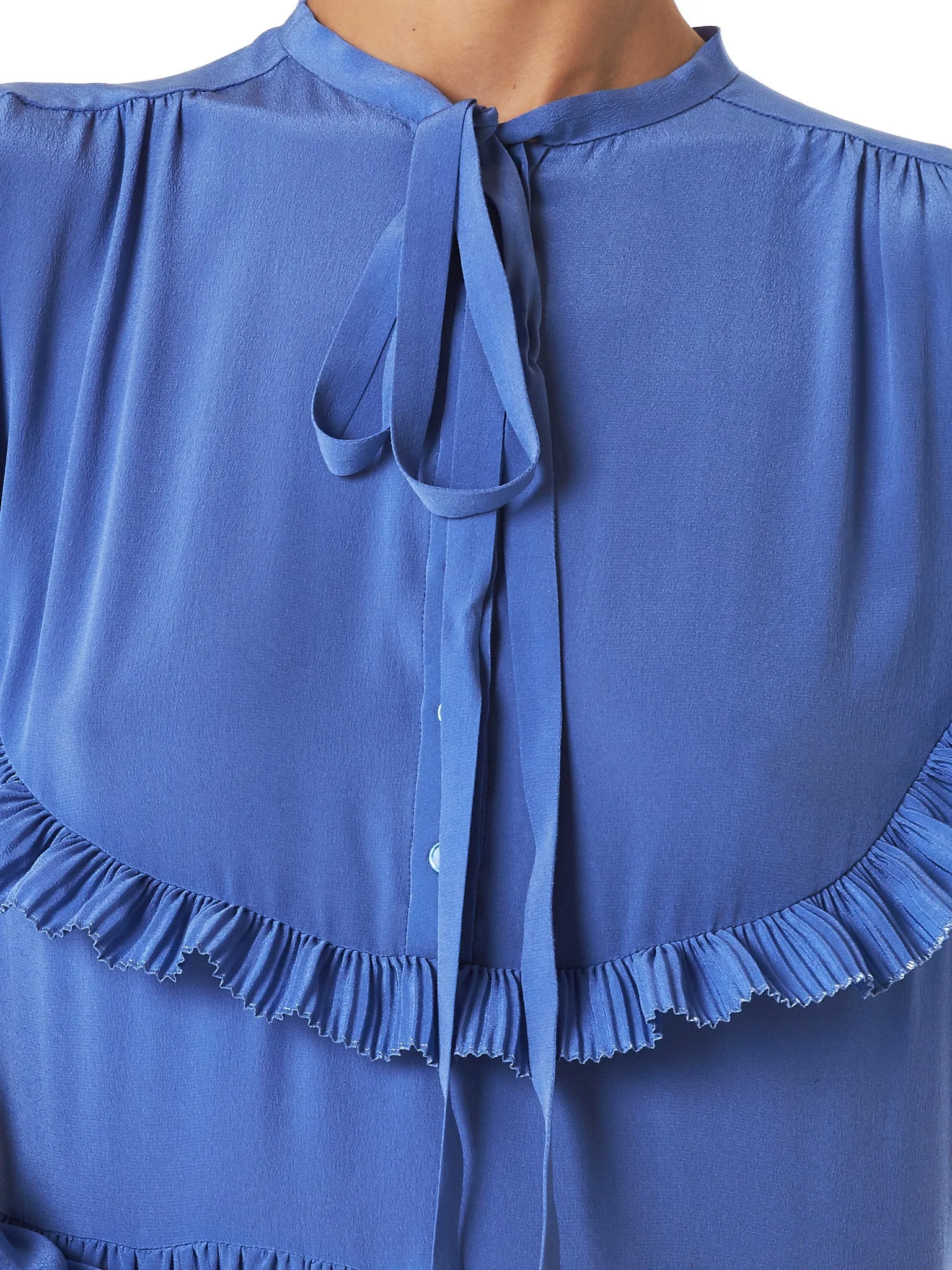Pleated Ruffled Dress (ROWK505165-RK280100-435)