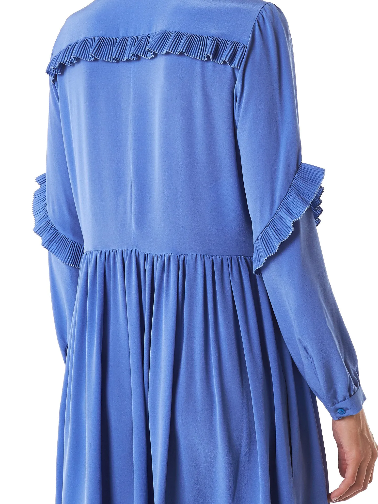 Pleated Ruffled Dress (ROWK505165-RK280100-435)