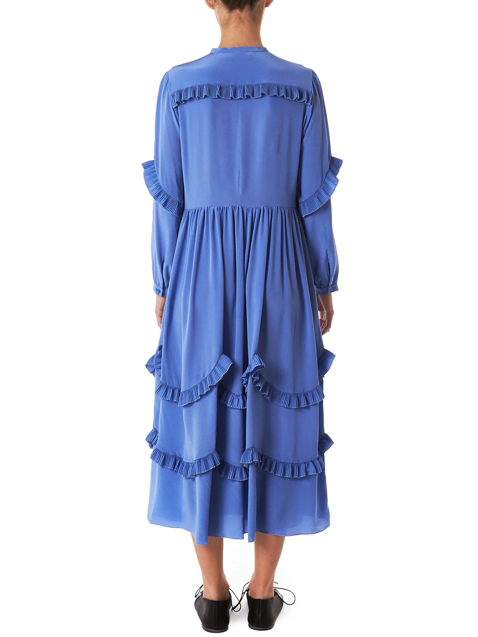 Pleated Ruffled Dress (ROWK505165-RK280100-435)