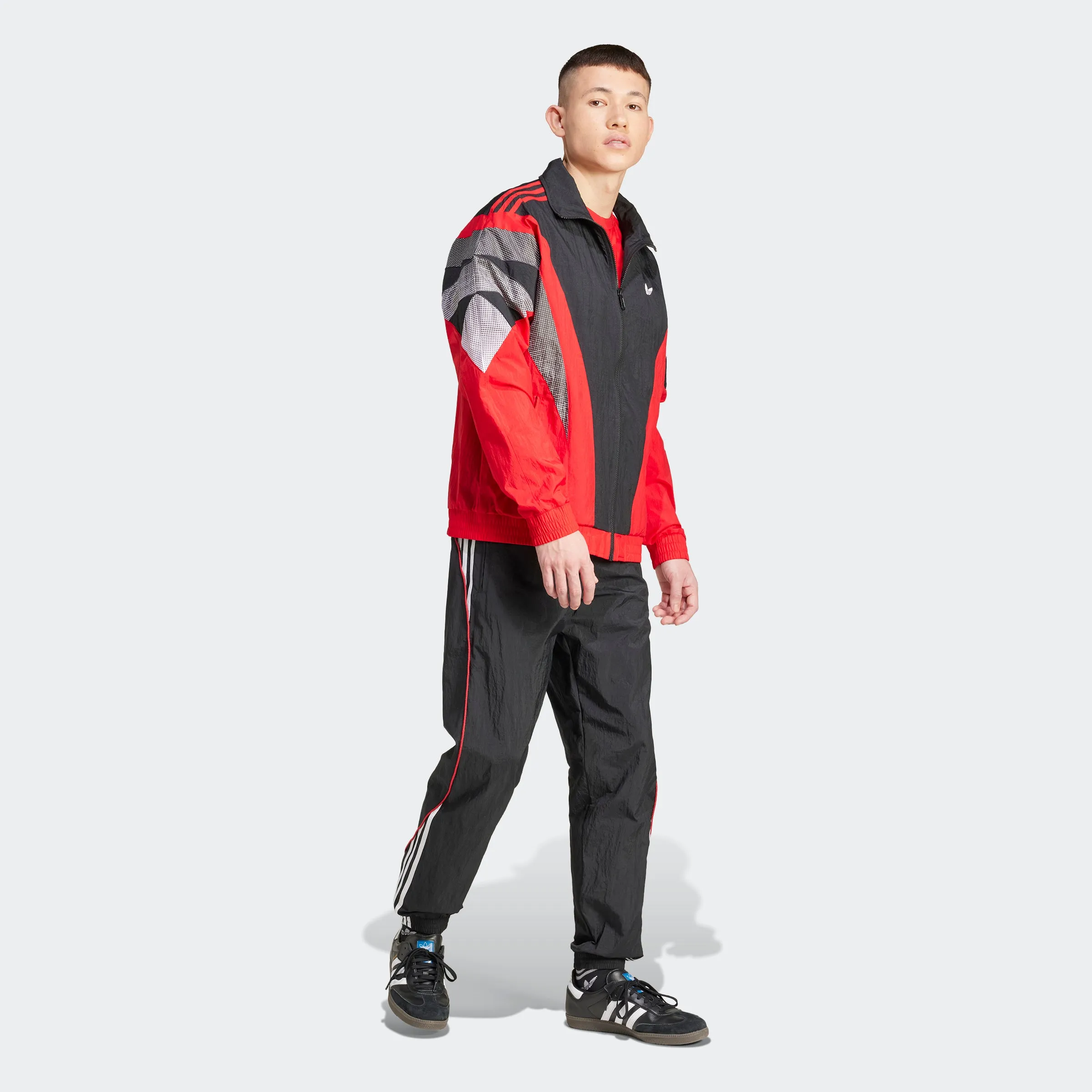 Premium Track Pants Black / Better Scarlet