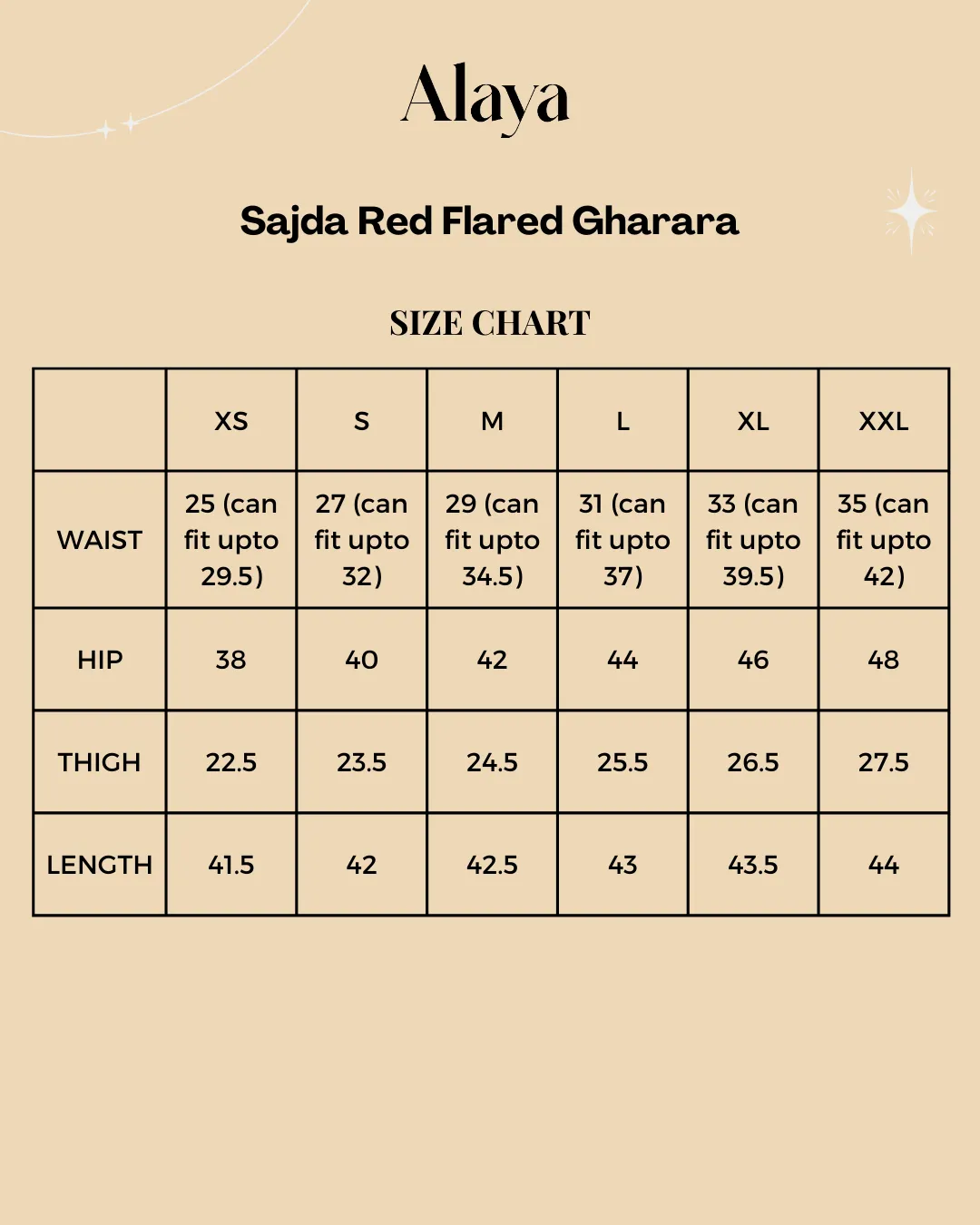 Sajda Red Flared Gharara