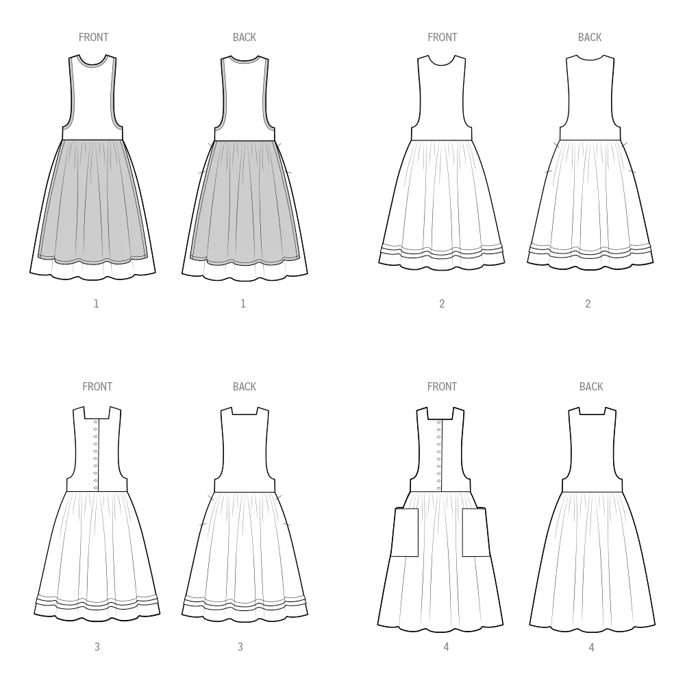 Simplicity sewing pattern S3048 Misses' Jumper Dress in Two Lengths
