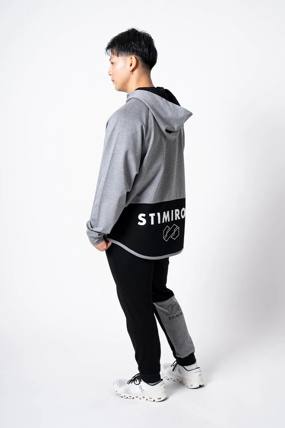 STIMIRON ZIP UP HOODIE - GRAY