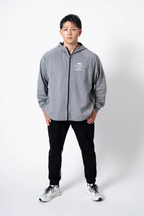 STIMIRON ZIP UP HOODIE - GRAY