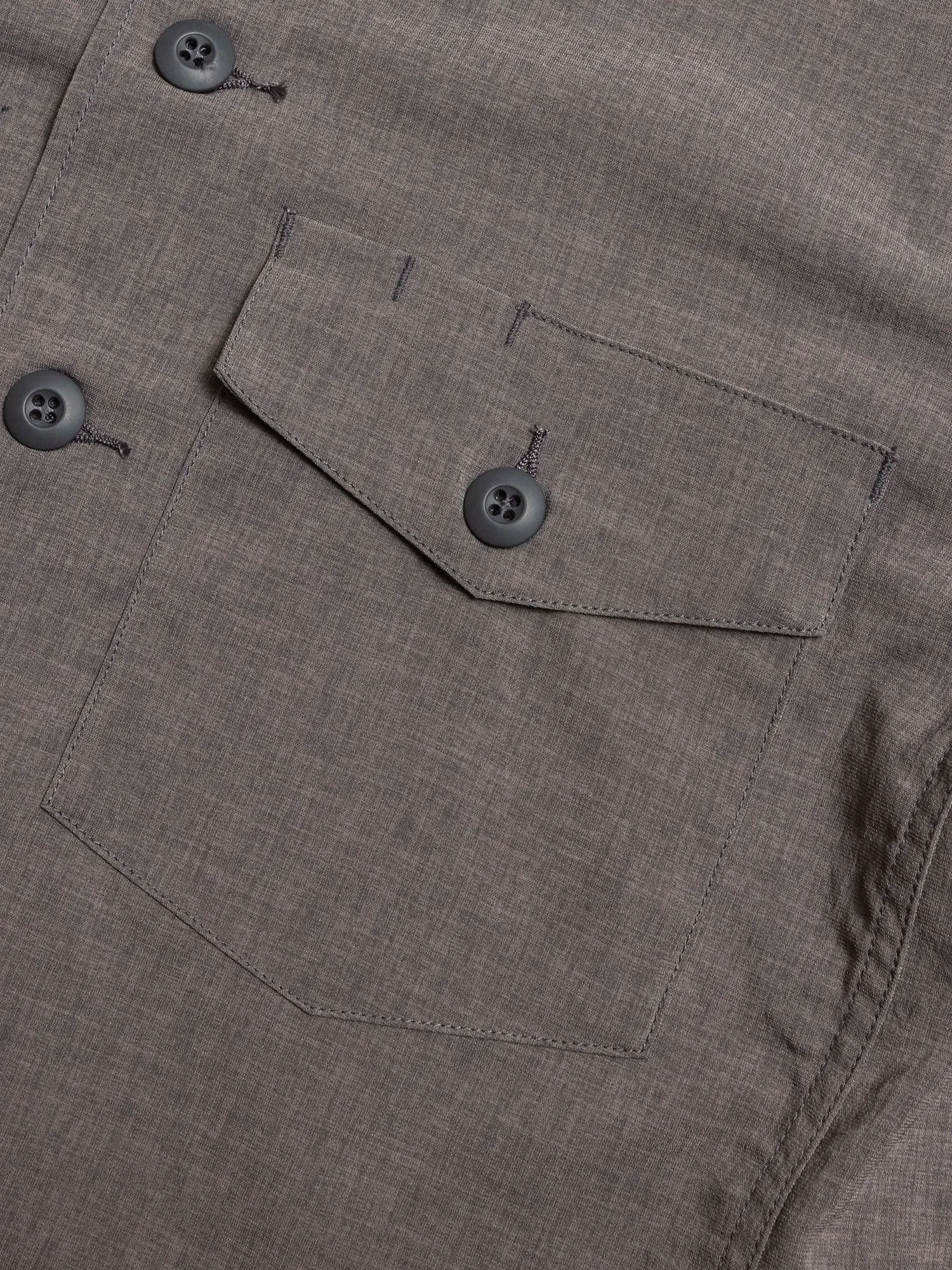 Stretch Gardener Half Shirt in Charcoal