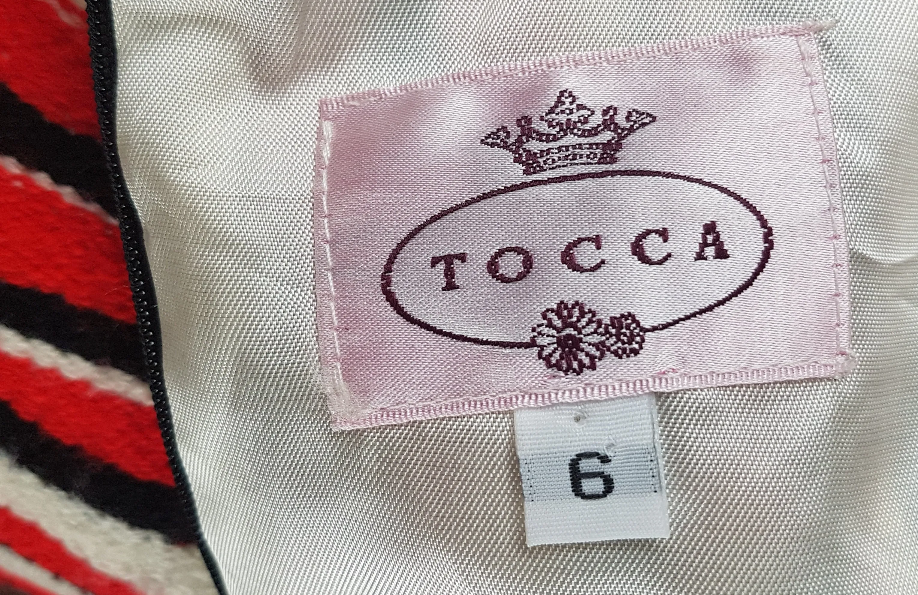 Tocca Woven Op Art Knee Length Dress