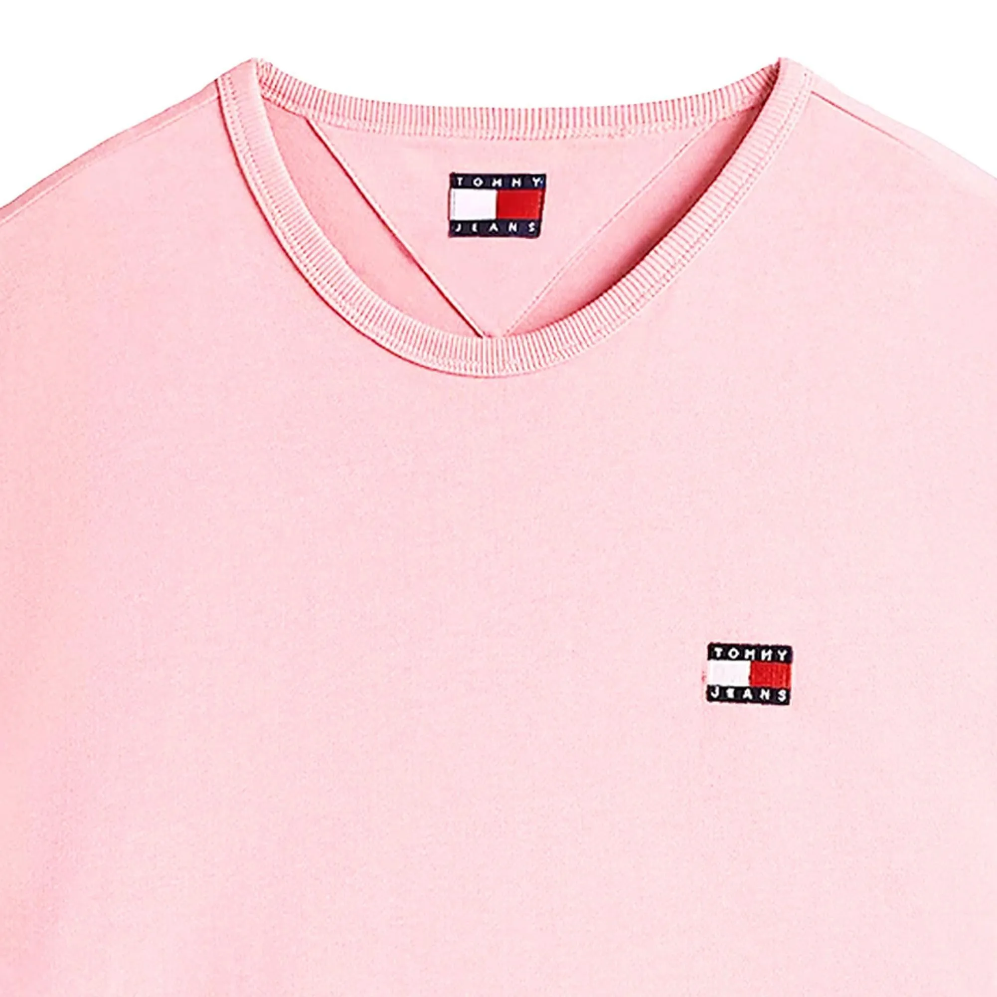 Tommy Jeans Reg Logo Badge T-Shirt Pink