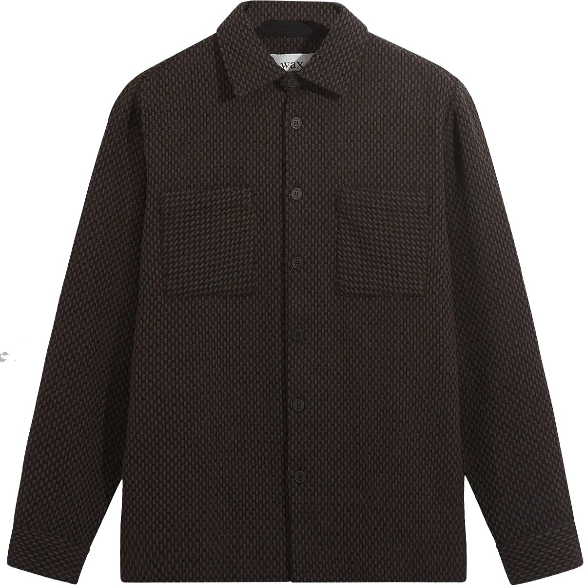 Whiting Woven Stepney Overshirt - Black / Brown