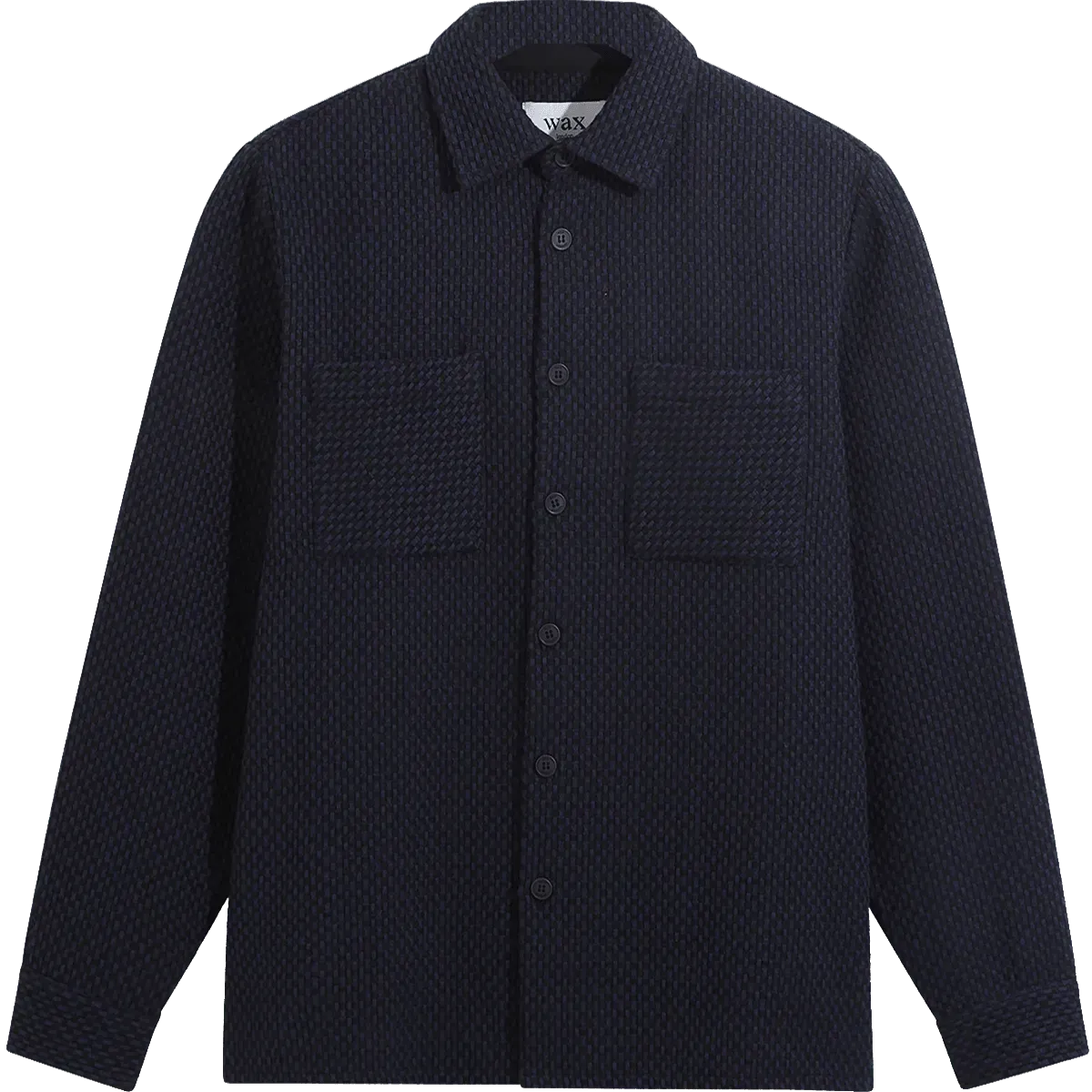 Whiting Woven Stepney Overshirt - Black / Navy